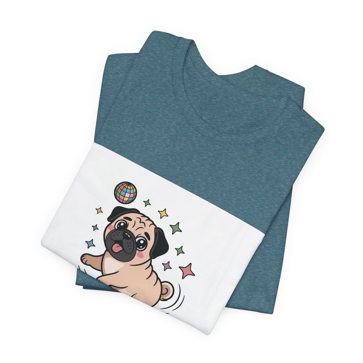 Can't Stop Won't Stop Wiggling - Funny Pug T-Shirt for Dog Lovers
