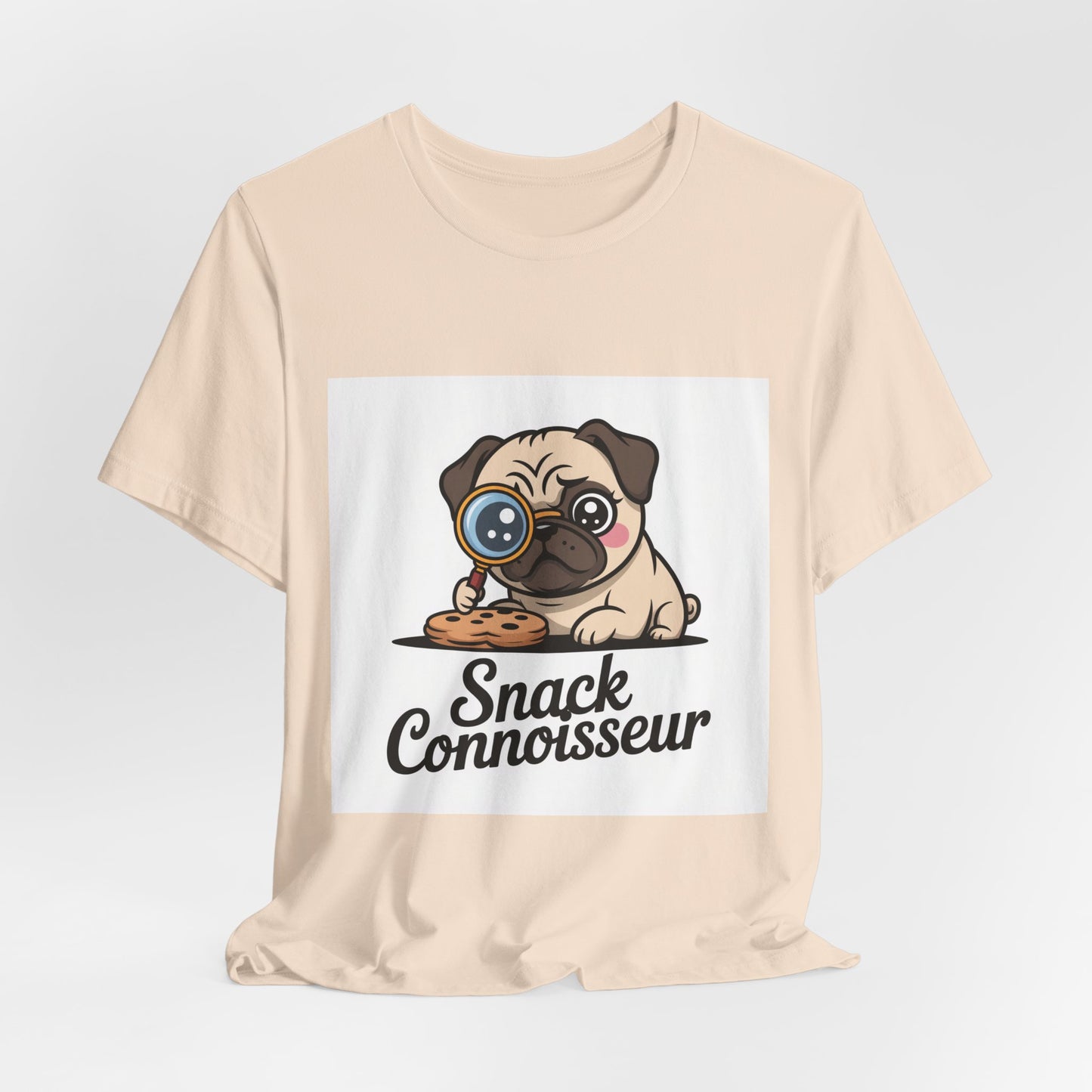 Snack Connoisseur - Funny Pug T-Shirt for Dog Lovers