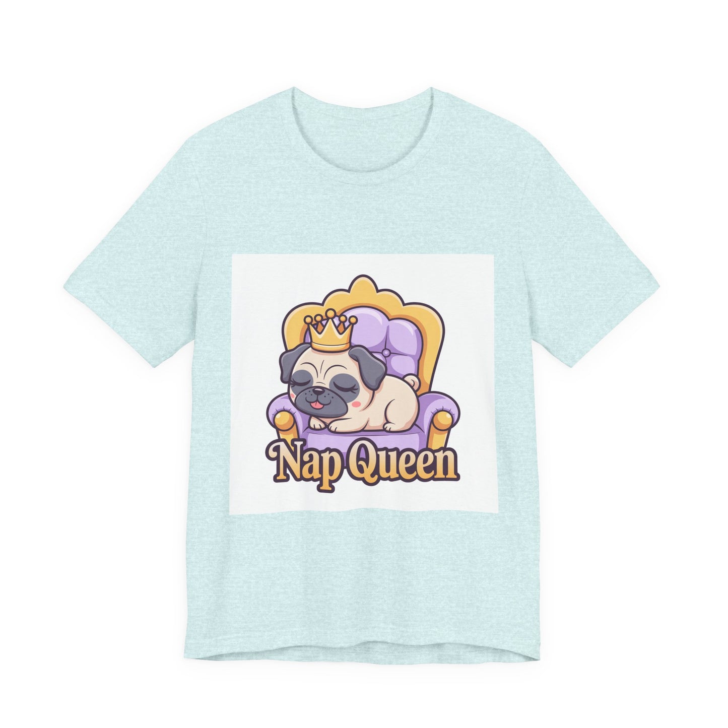 Nap Queen - Funny Pug T-Shirt for Dog Lovers
