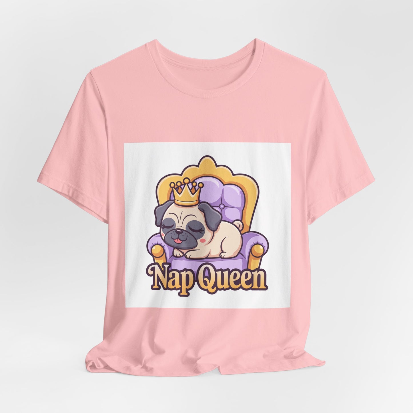 Nap Queen - Funny Pug T-Shirt for Dog Lovers