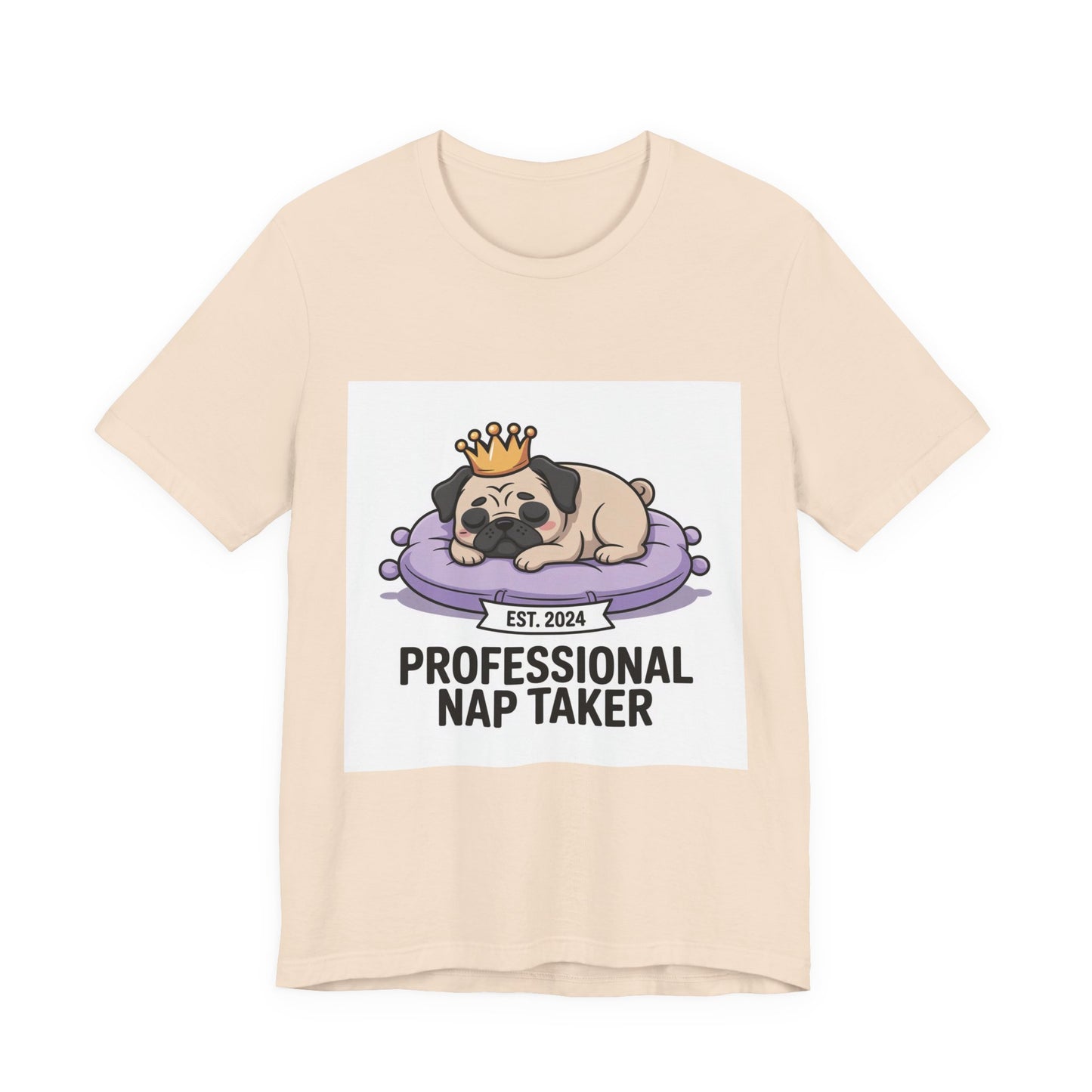 Professional Nap Taker - Funny Pug T-Shirt for Dog Lovers