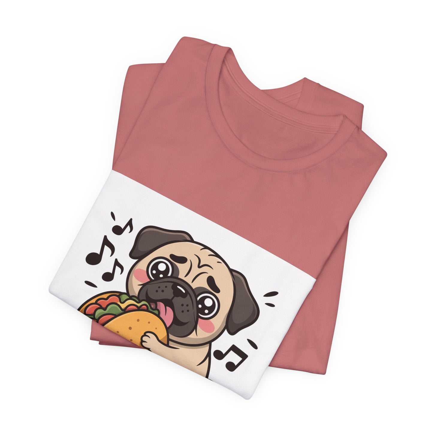Inhale Tacos Exhale Snorts - Funny Pug T-Shirt for Dog Lovers