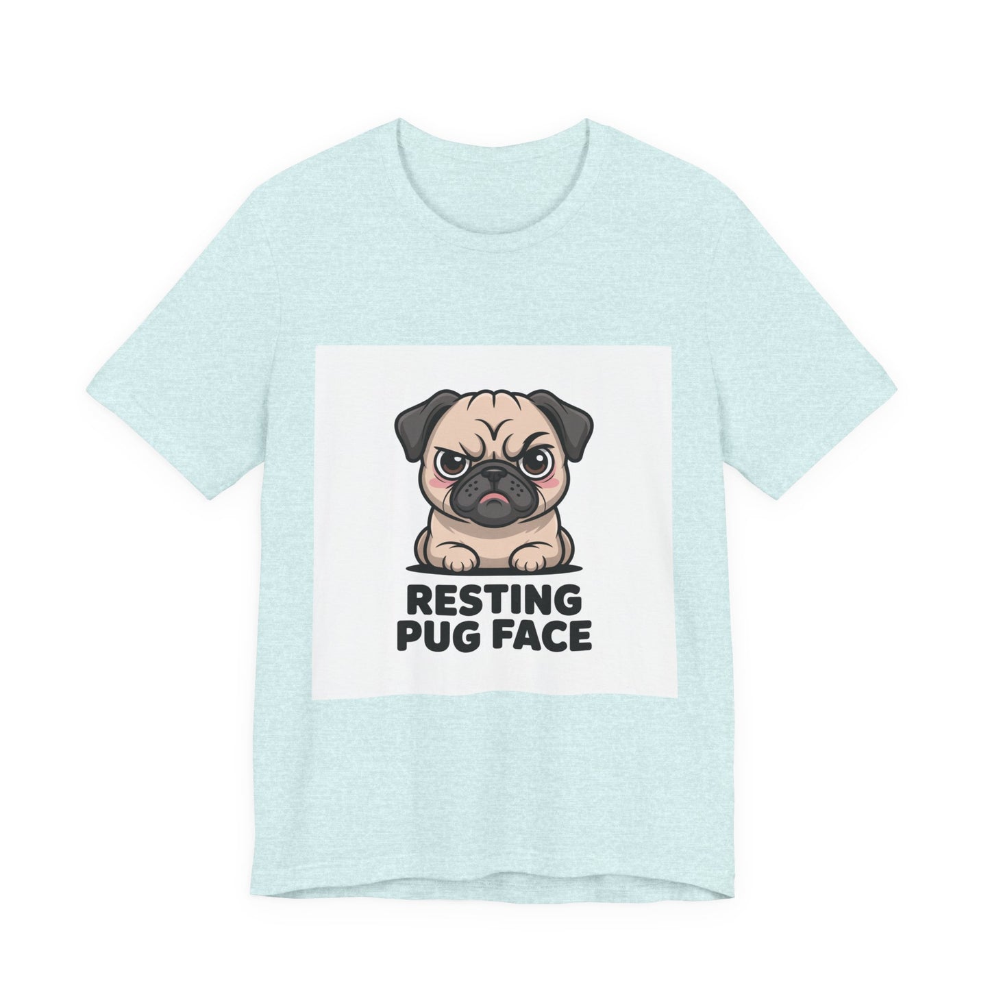 Resting Pug Face - Funny Pug T-Shirt for Dog Lovers