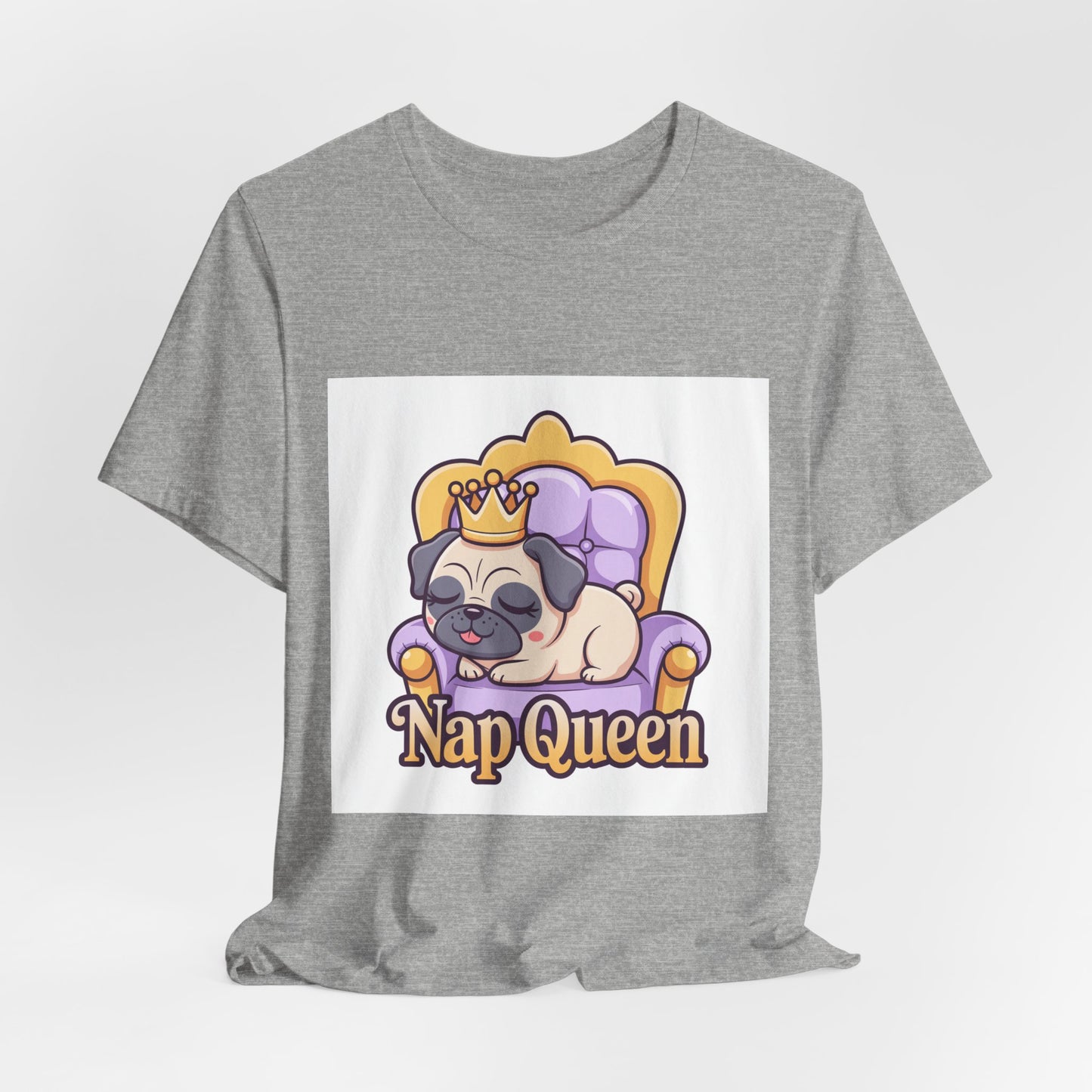 Nap Queen - Funny Pug T-Shirt for Dog Lovers