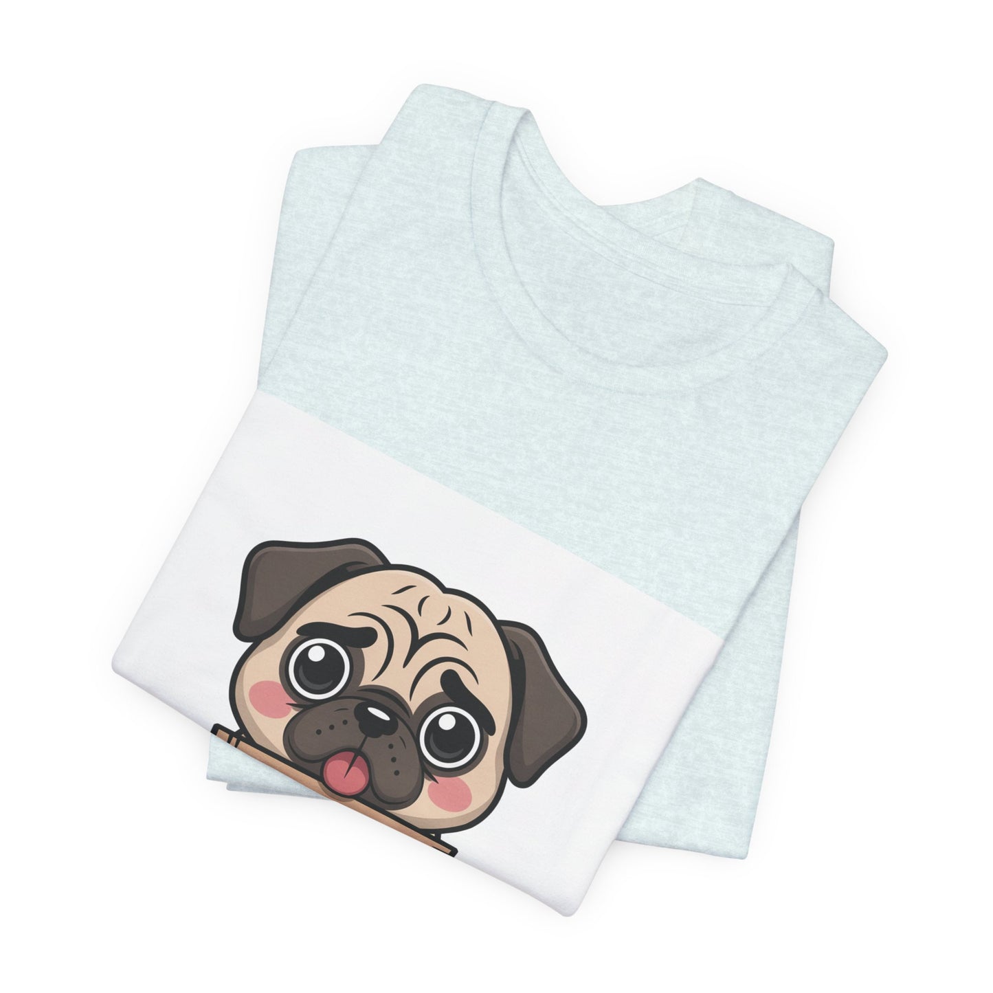 Will Work For Treats - Funny Pug T-Shirt for Dog Lovers