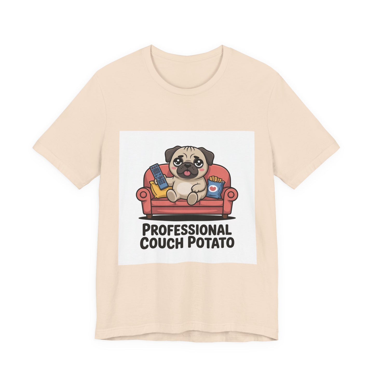 Professional Couch Potato - Funny Pug T-Shirt for Dog Lovers