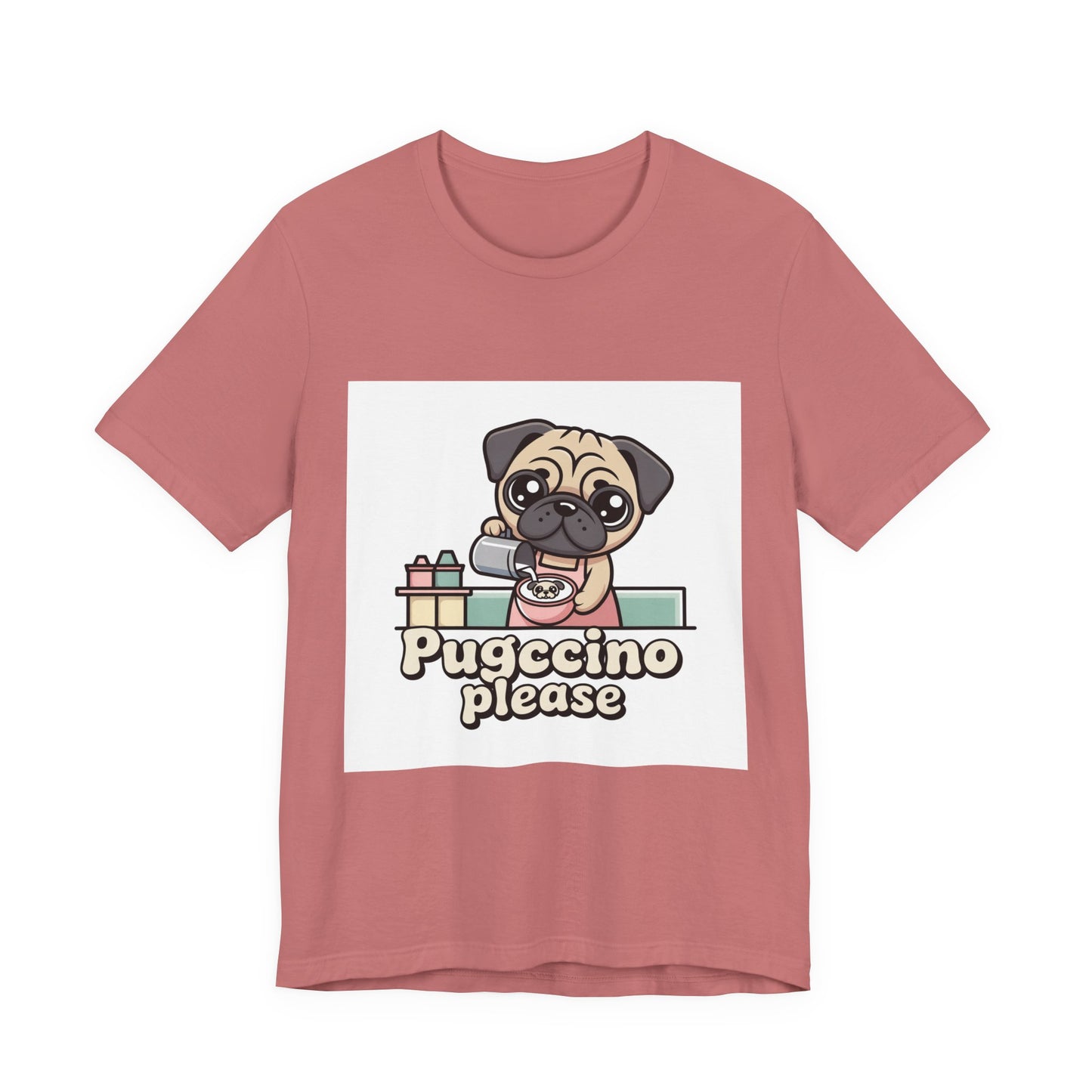 Pugccino Please - Funny Pug T-Shirt for Dog Lovers