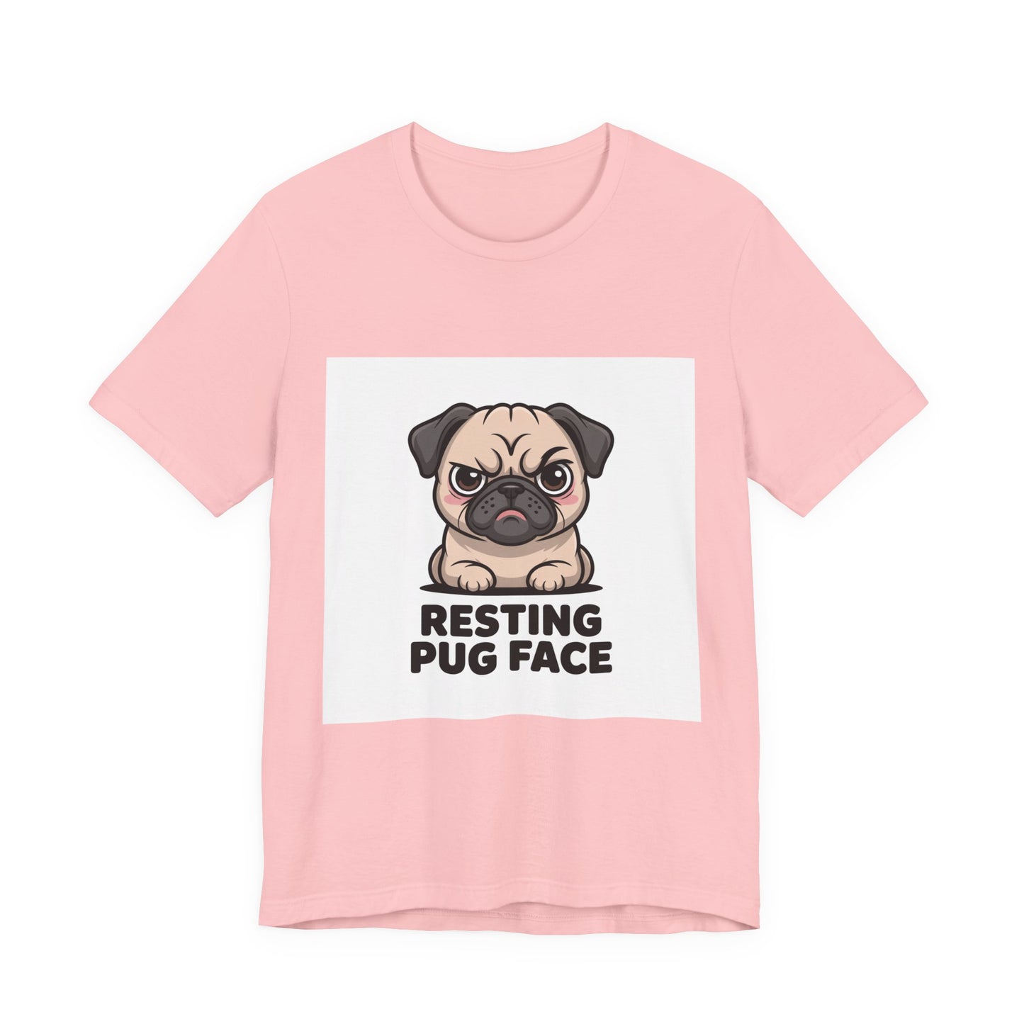 Resting Pug Face - Funny Pug T-Shirt for Dog Lovers