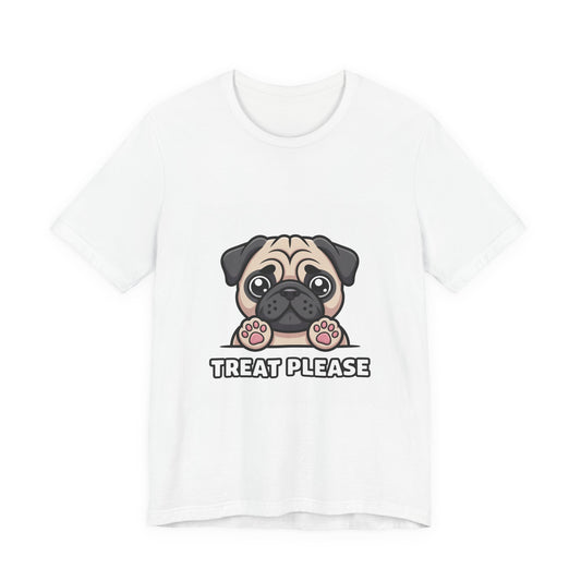 Treat Please - Funny Pug T-Shirt for Dog Lovers