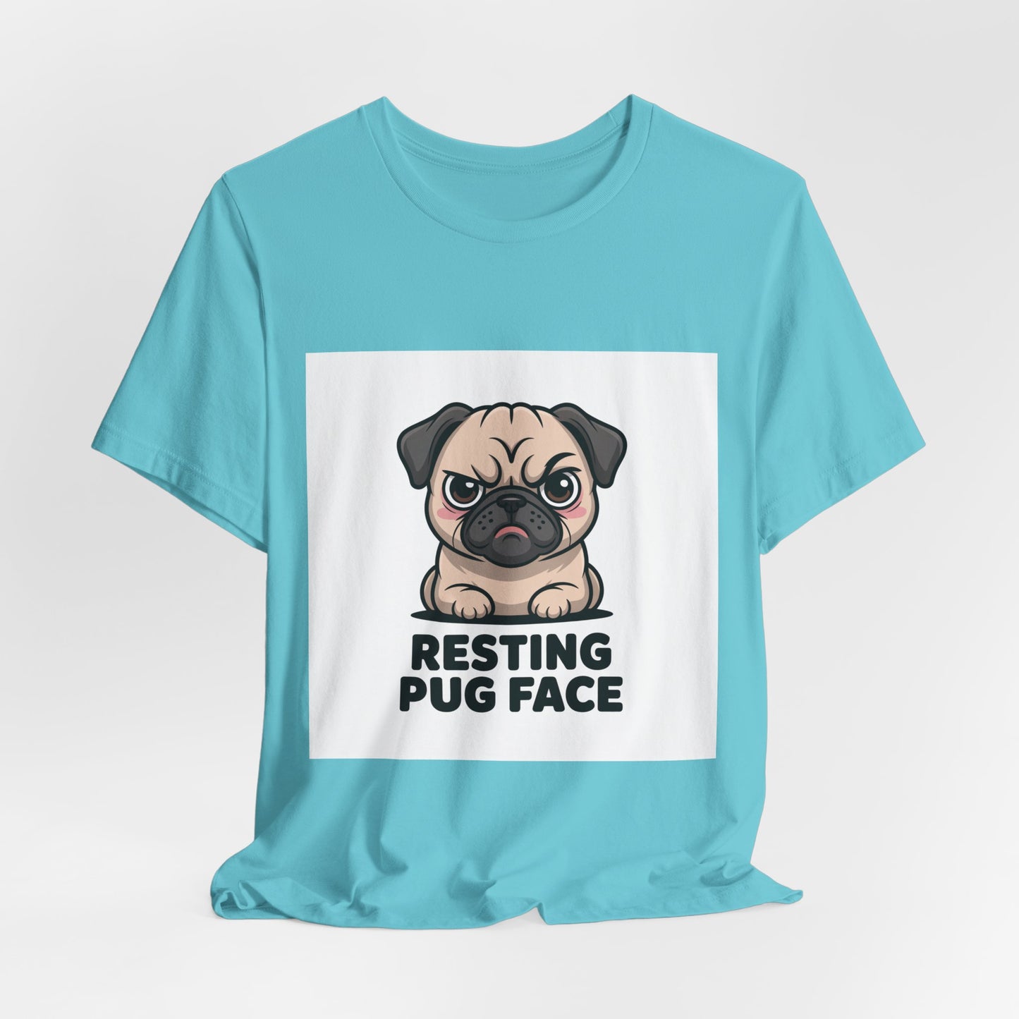 Resting Pug Face - Funny Pug T-Shirt for Dog Lovers