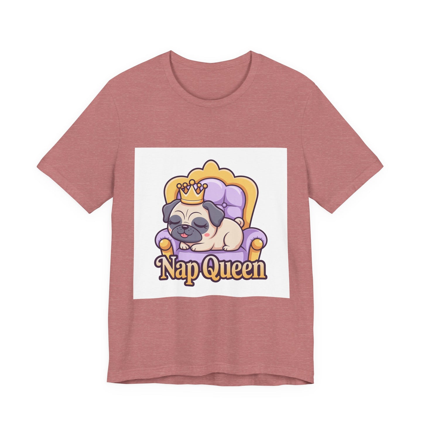 Nap Queen - Funny Pug T-Shirt for Dog Lovers