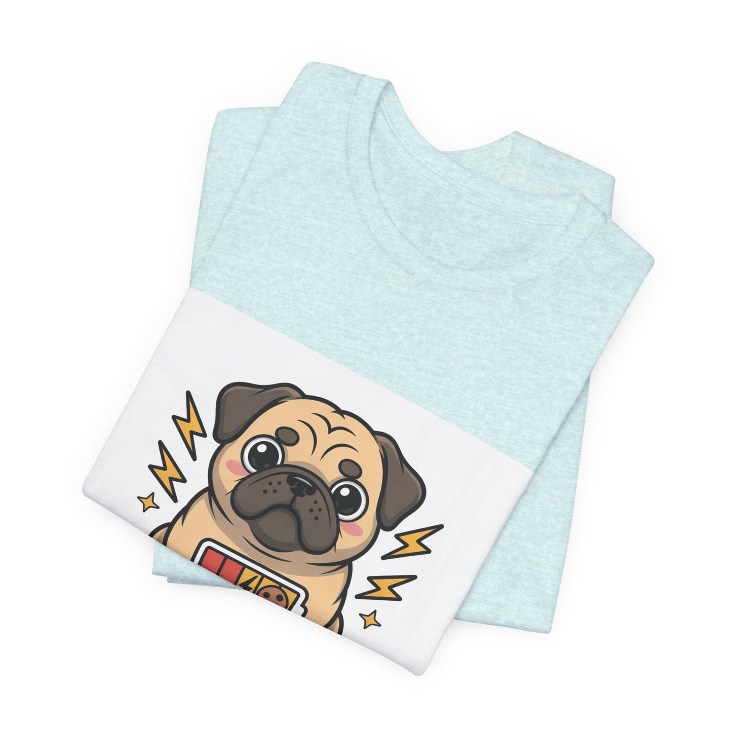 Powered By Treats - Funny Pug T-Shirt for Dog Lovers