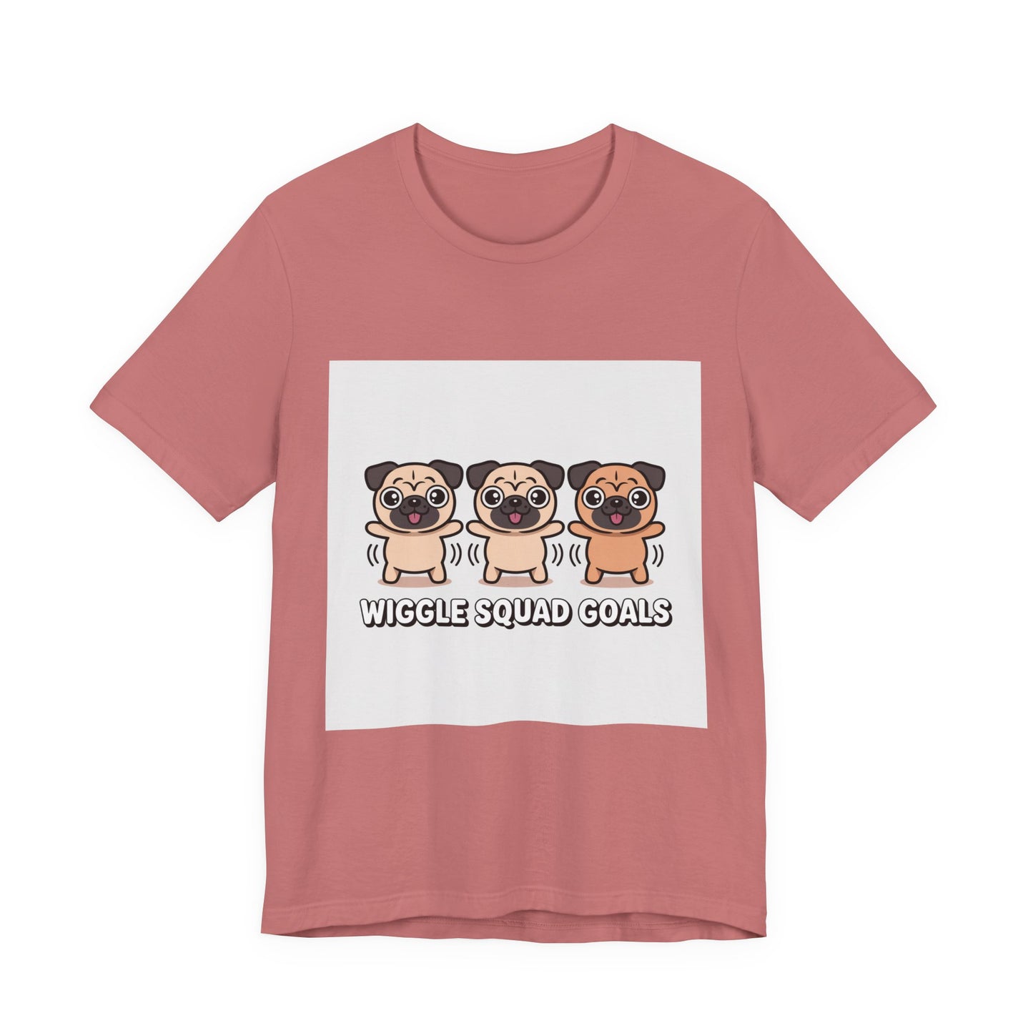 Wiggle Squad Goals - Funny Pug T-Shirt for Dog Lovers