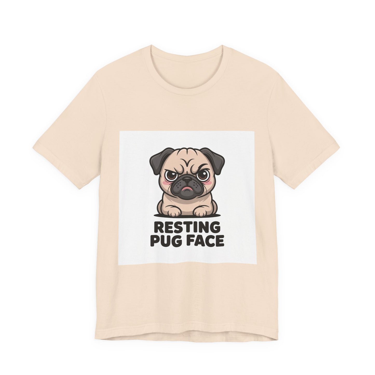 Resting Pug Face - Funny Pug T-Shirt for Dog Lovers