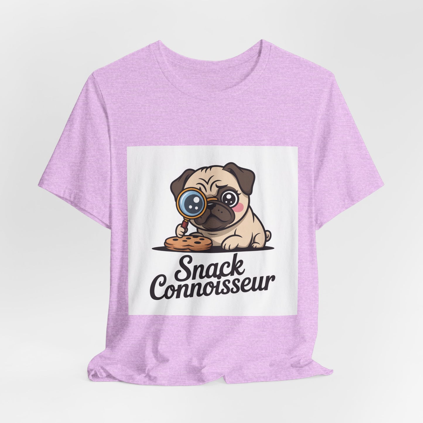 Snack Connoisseur - Funny Pug T-Shirt for Dog Lovers