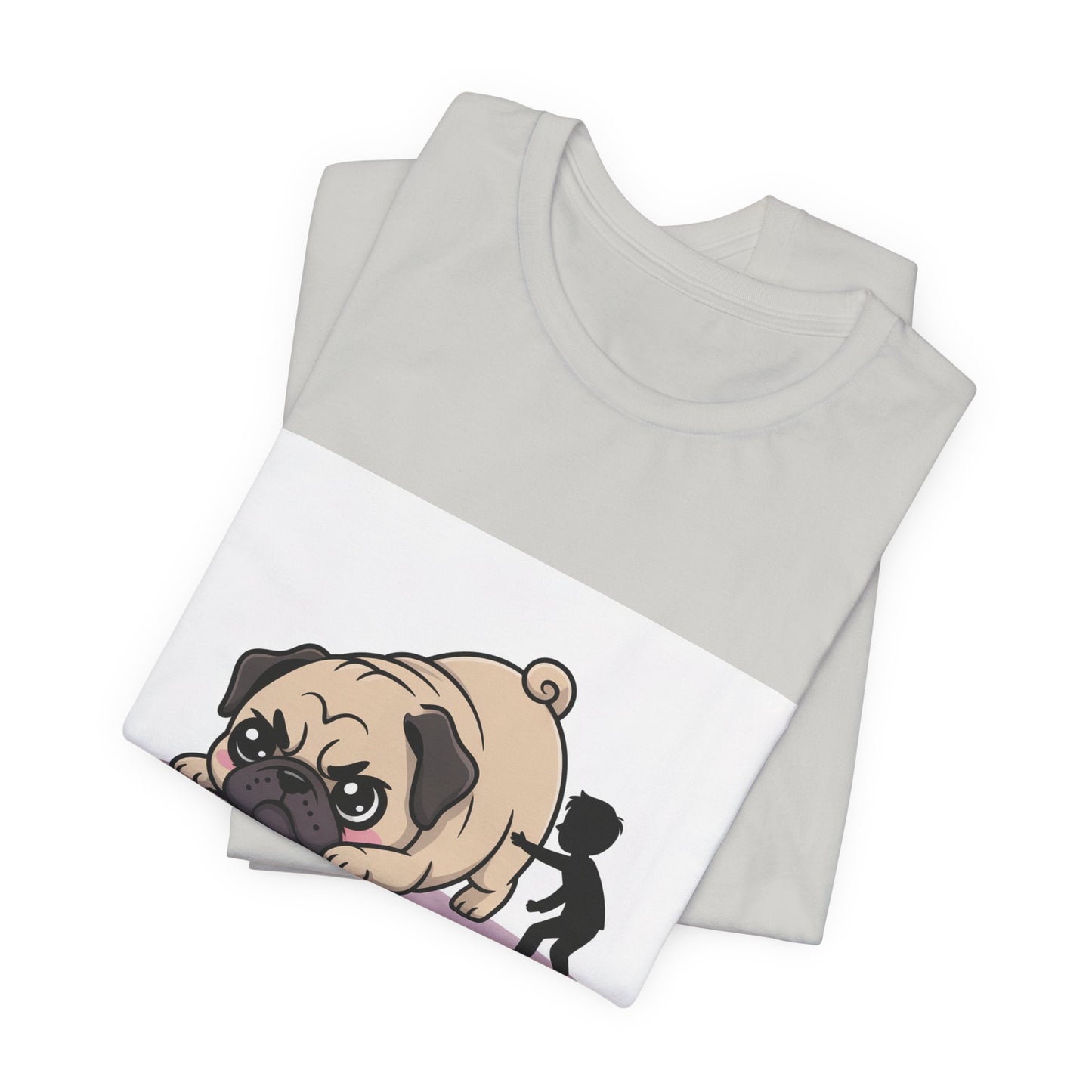 Running Late Because Pugs - Funny Pug T-Shirt for Dog Lovers