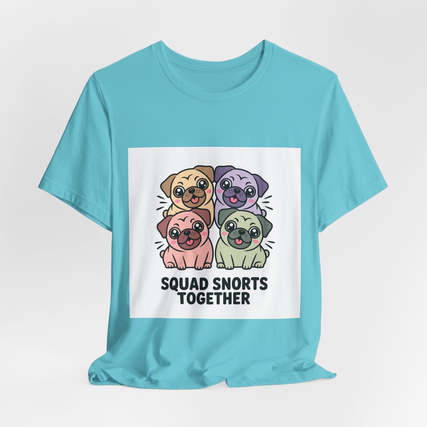 Squad Snorts Together - Funny Pug T-Shirt for Dog Lovers