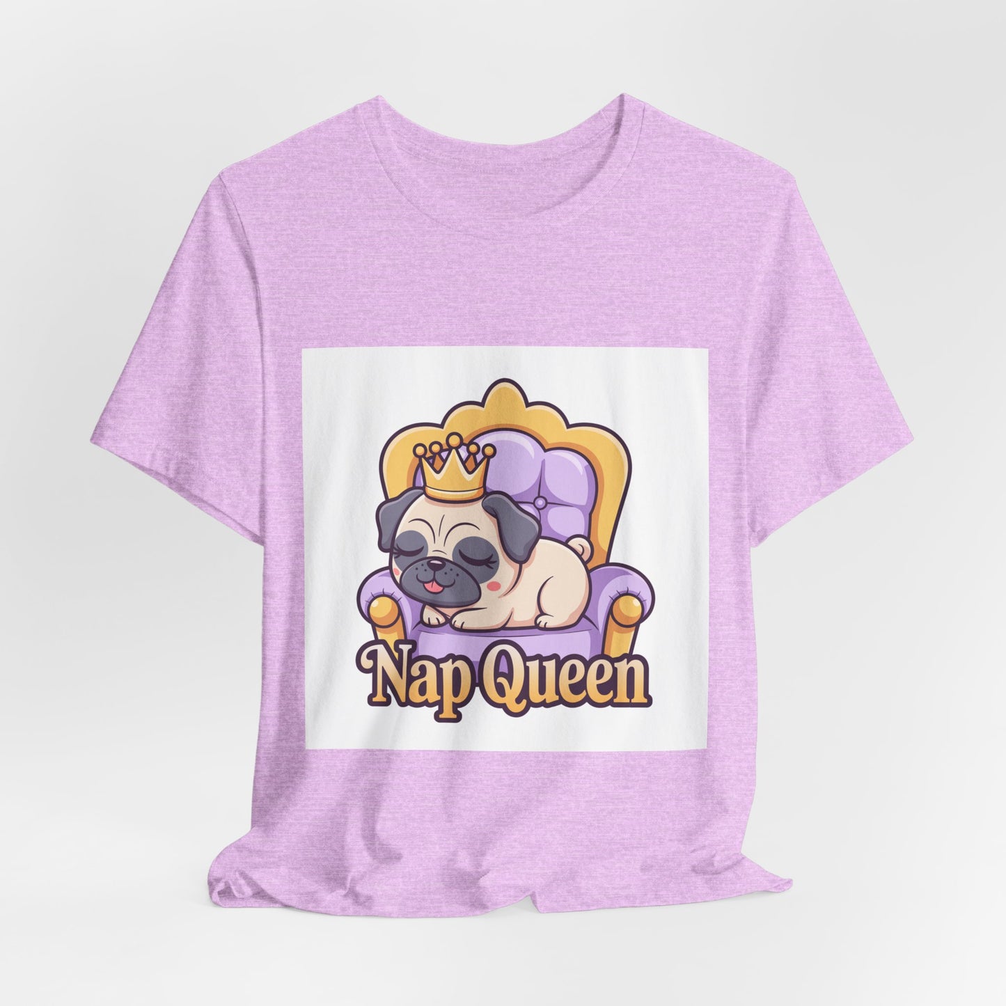 Nap Queen - Funny Pug T-Shirt for Dog Lovers