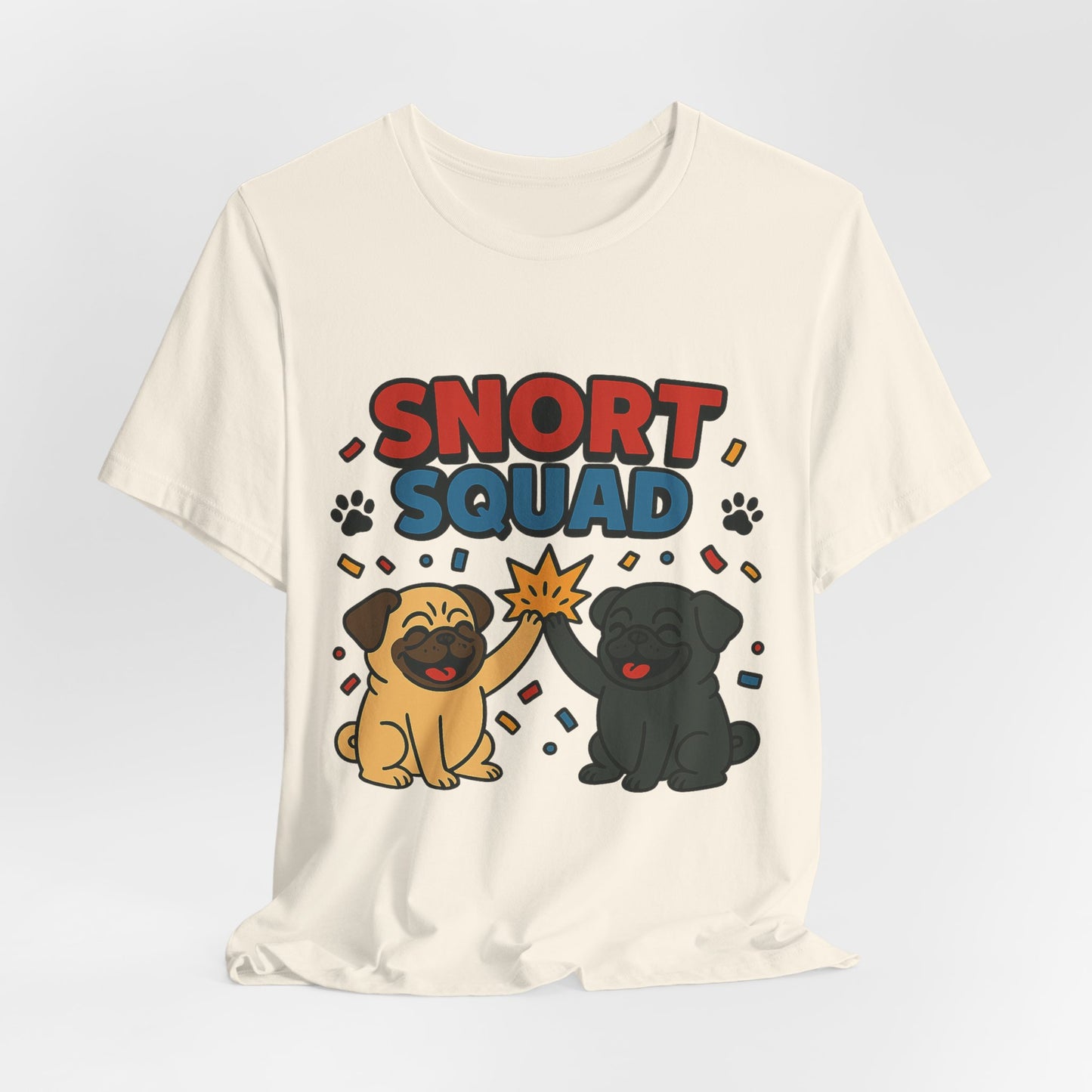 Snort Squad Pug Tee - Funny Pug T-Shirt for Dog Lovers