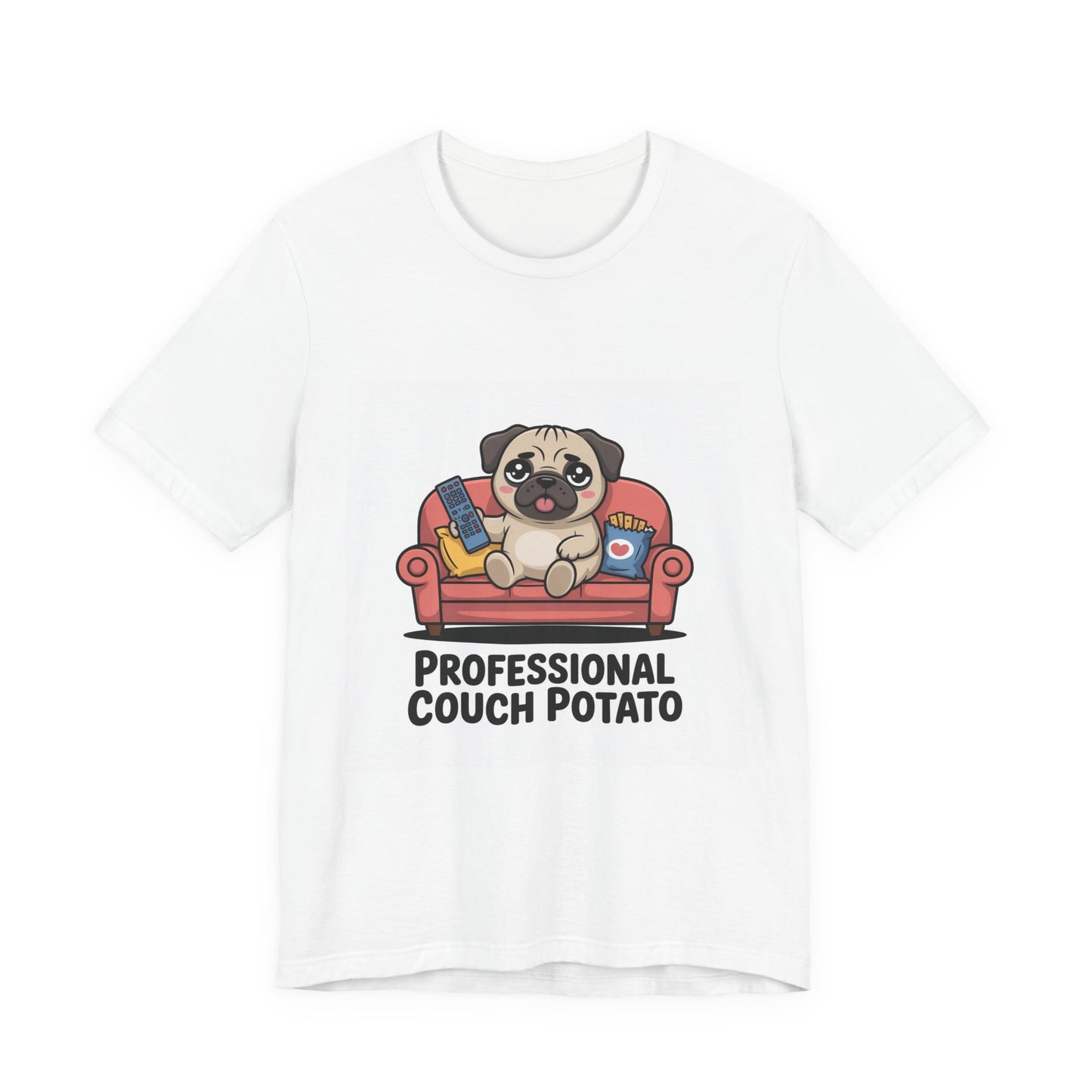 Professional Couch Potato - Funny Pug T-Shirt for Dog Lovers