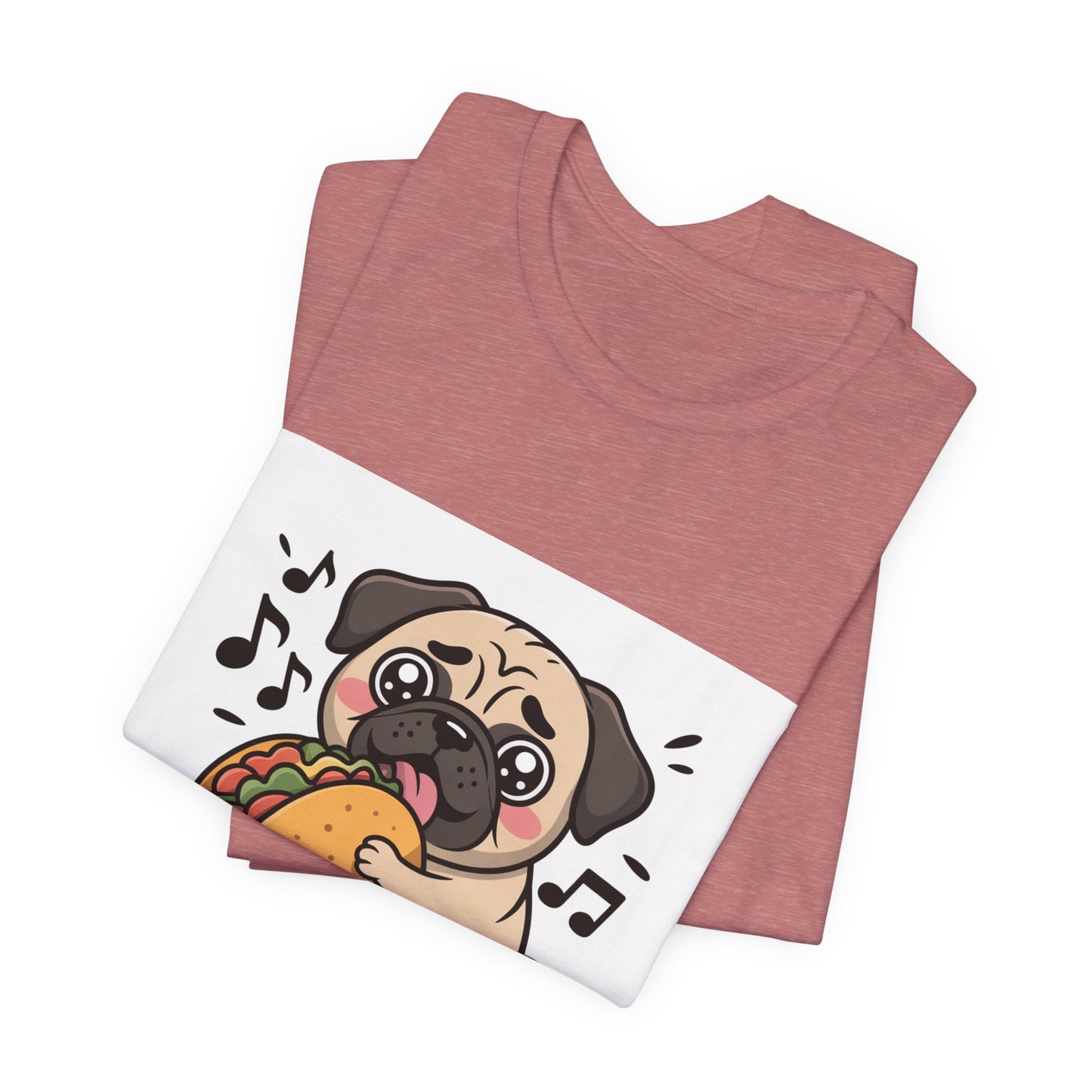 Inhale Tacos Exhale Snorts - Funny Pug T-Shirt for Dog Lovers
