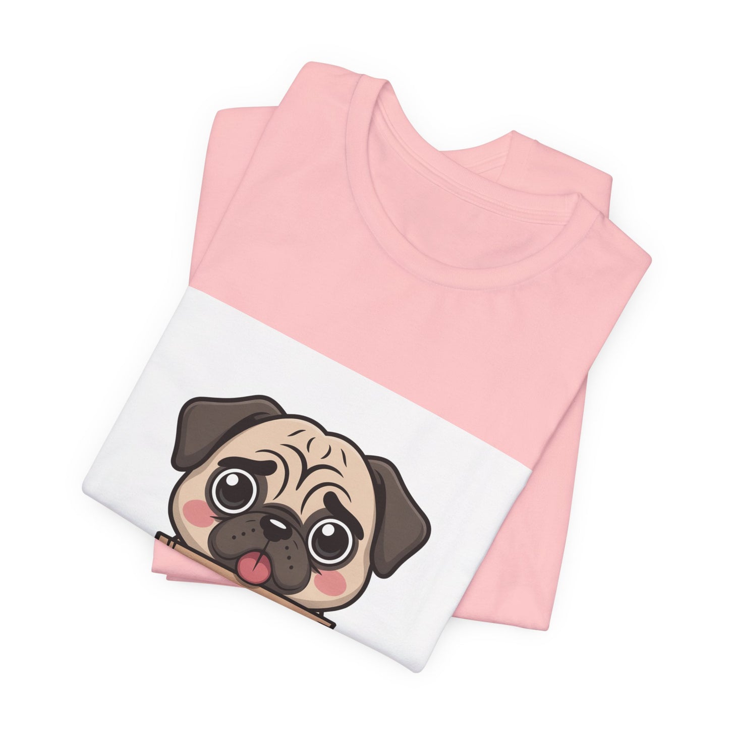 Will Work For Treats - Funny Pug T-Shirt for Dog Lovers