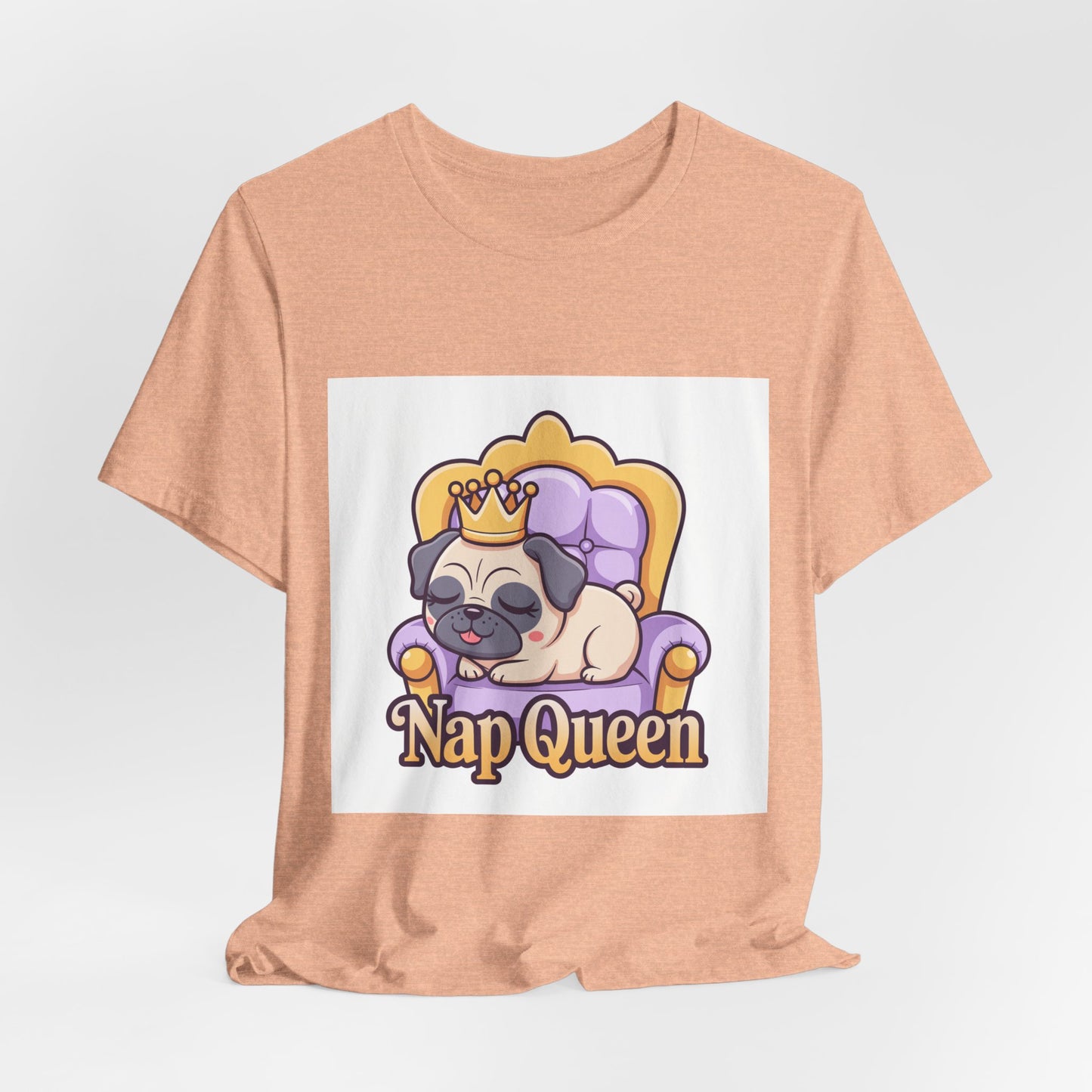 Nap Queen - Funny Pug T-Shirt for Dog Lovers
