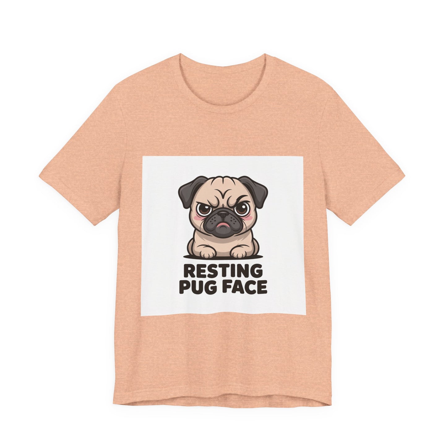 Resting Pug Face - Funny Pug T-Shirt for Dog Lovers