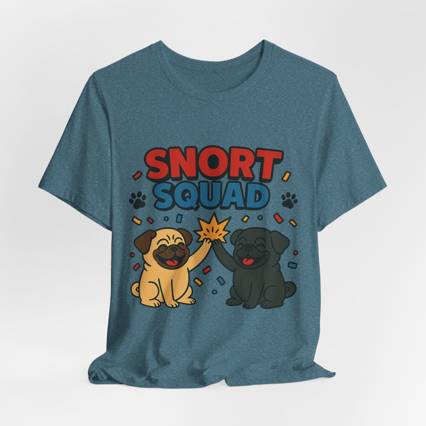 Snort Squad Pug Tee - Funny Pug T-Shirt for Dog Lovers