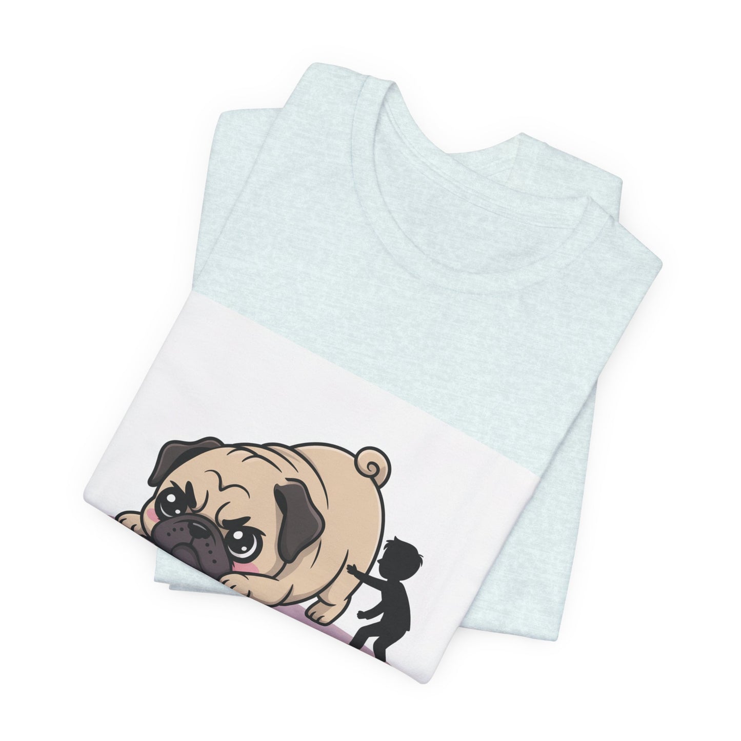 Running Late Because Pugs - Funny Pug T-Shirt for Dog Lovers