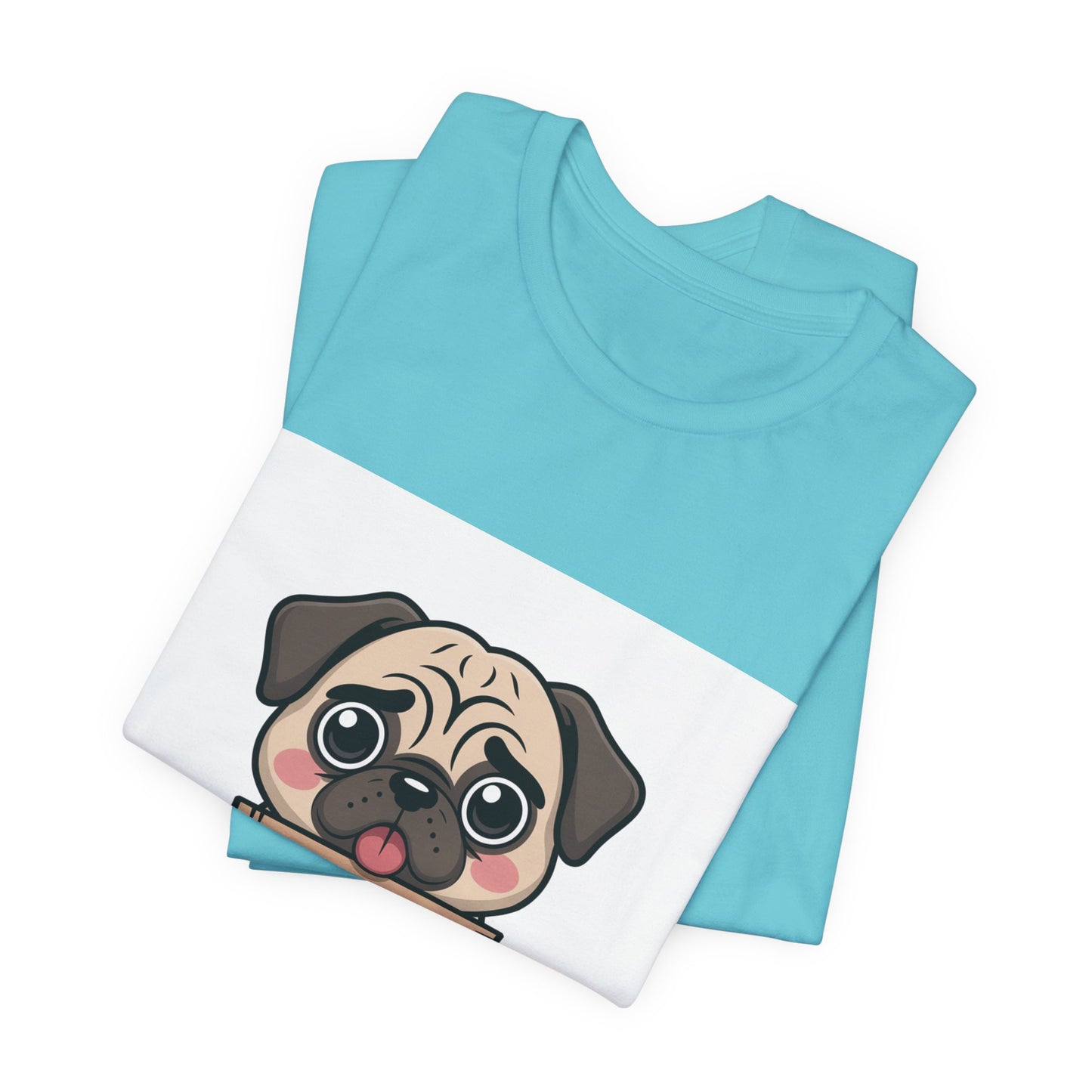 Will Work For Treats - Funny Pug T-Shirt for Dog Lovers