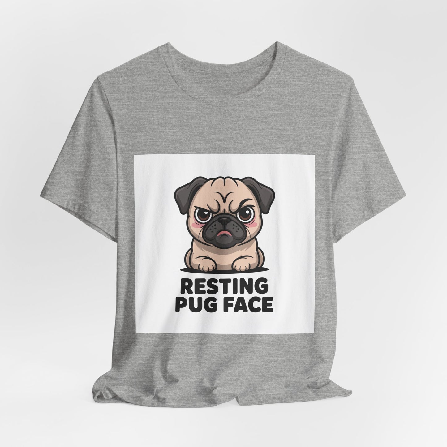 Resting Pug Face - Funny Pug T-Shirt for Dog Lovers
