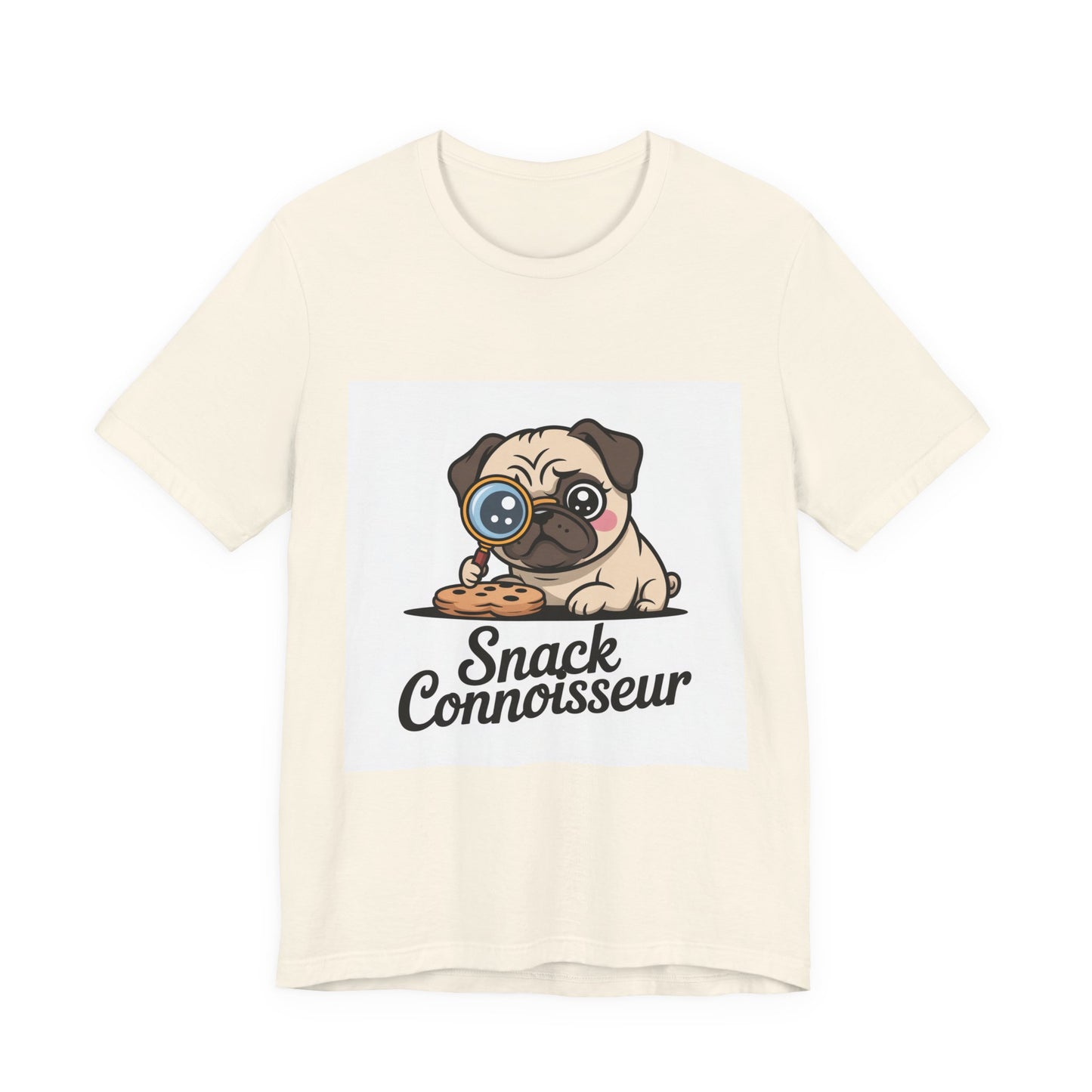 Snack Connoisseur - Funny Pug T-Shirt for Dog Lovers