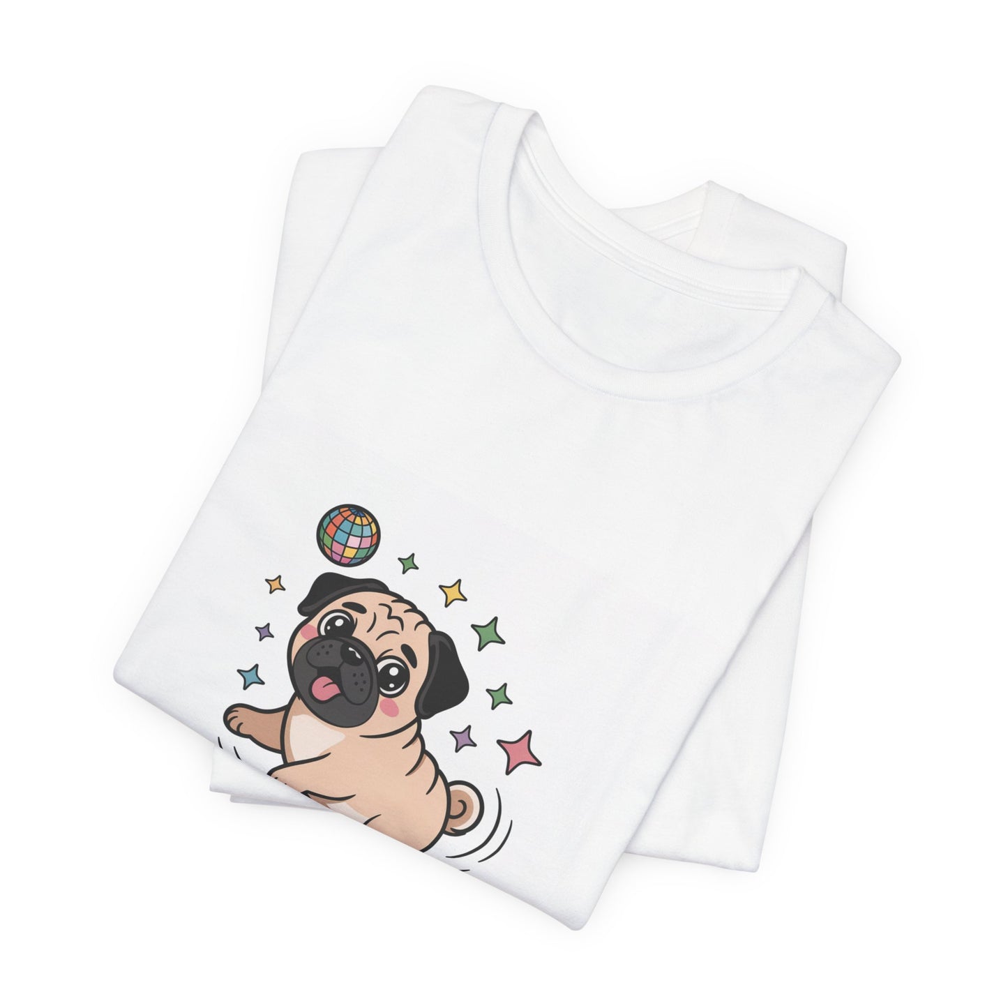 Can't Stop Won't Stop Wiggling - Funny Pug T-Shirt for Dog Lovers
