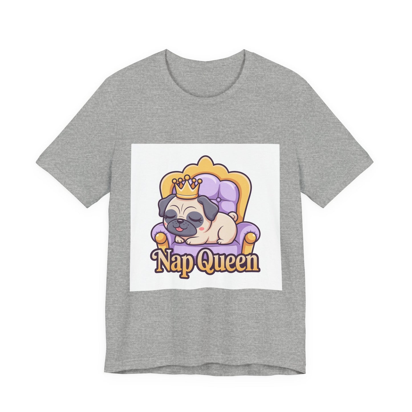 Nap Queen - Funny Pug T-Shirt for Dog Lovers