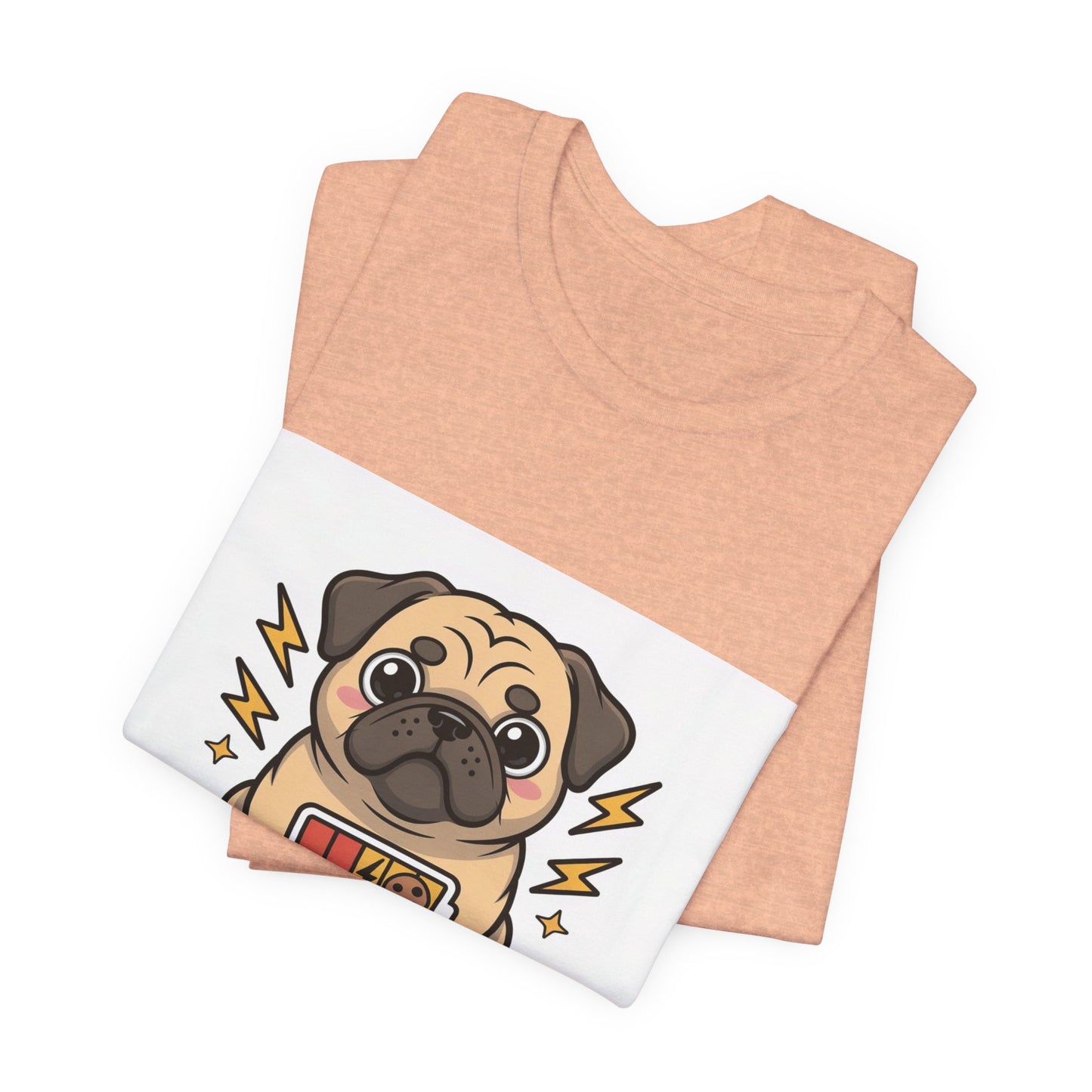 Powered By Treats - Funny Pug T-Shirt for Dog Lovers