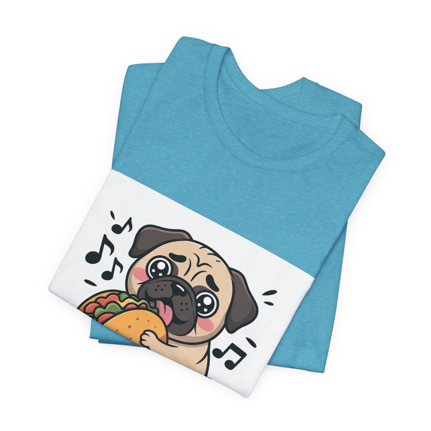 Inhale Tacos Exhale Snorts - Funny Pug T-Shirt for Dog Lovers