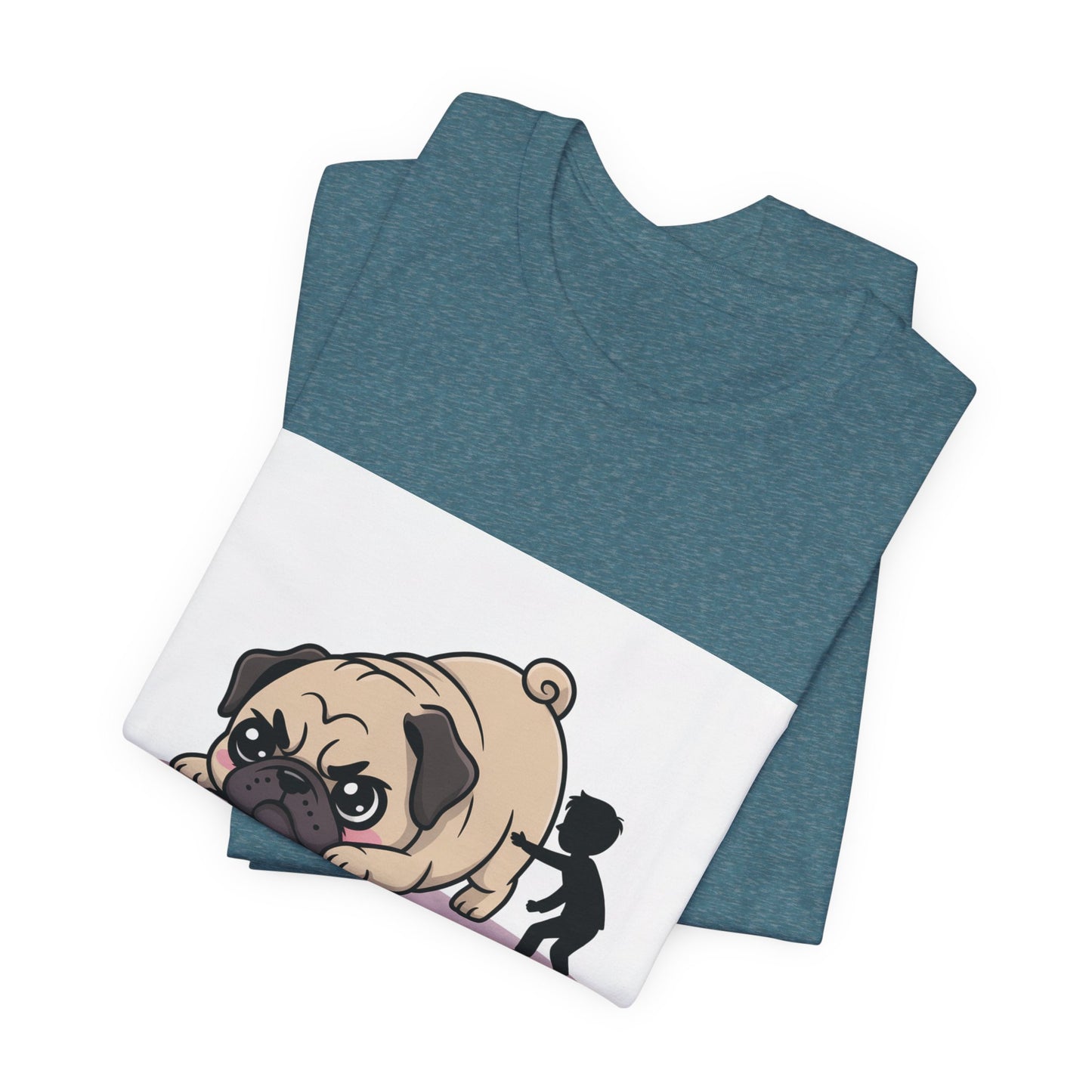 Running Late Because Pugs - Funny Pug T-Shirt for Dog Lovers