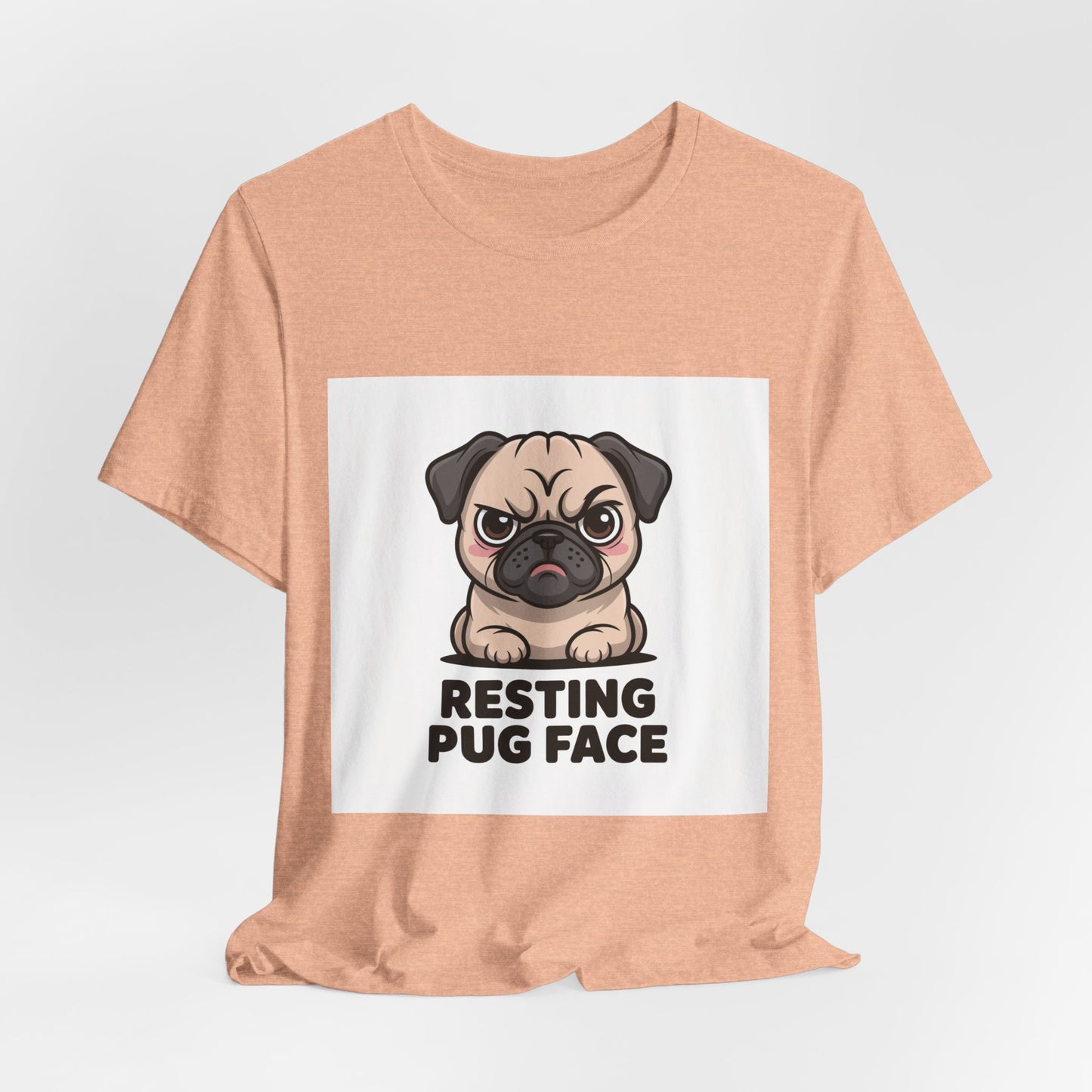 Resting Pug Face - Funny Pug T-Shirt for Dog Lovers