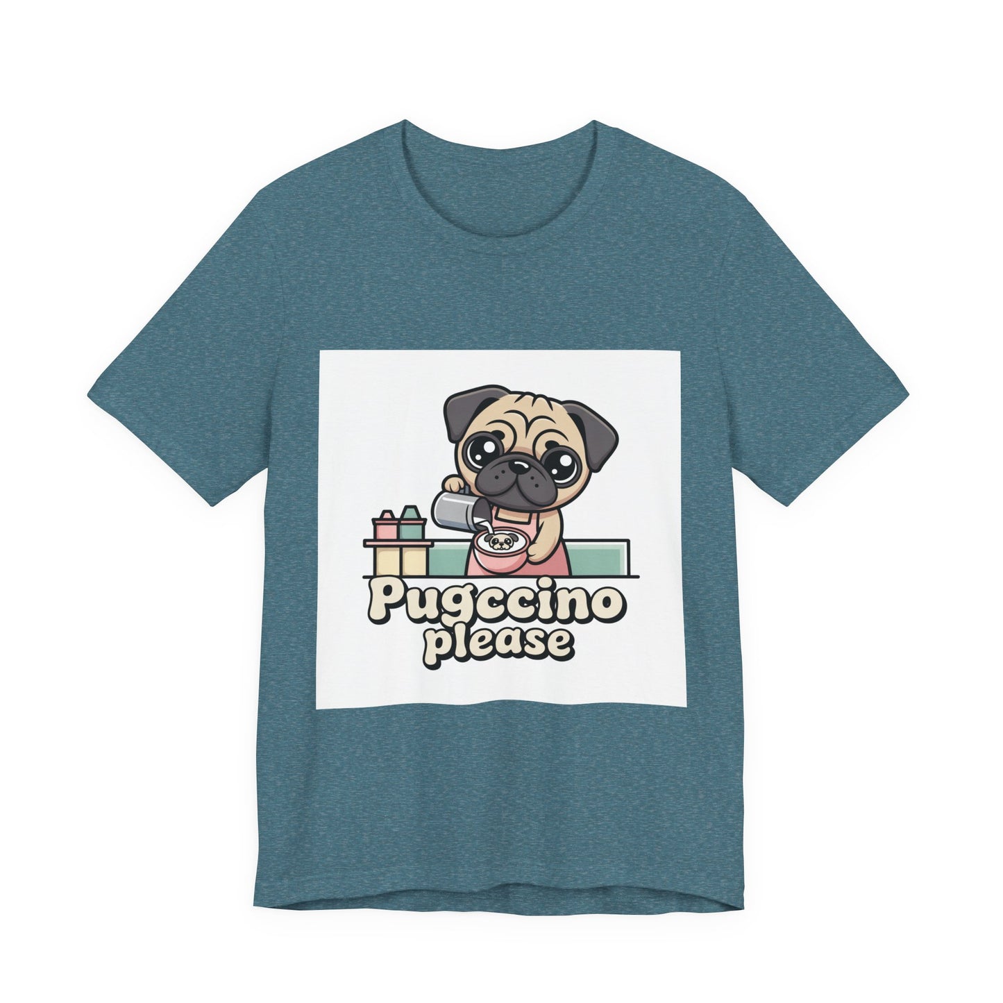 Pugccino Please - Funny Pug T-Shirt for Dog Lovers