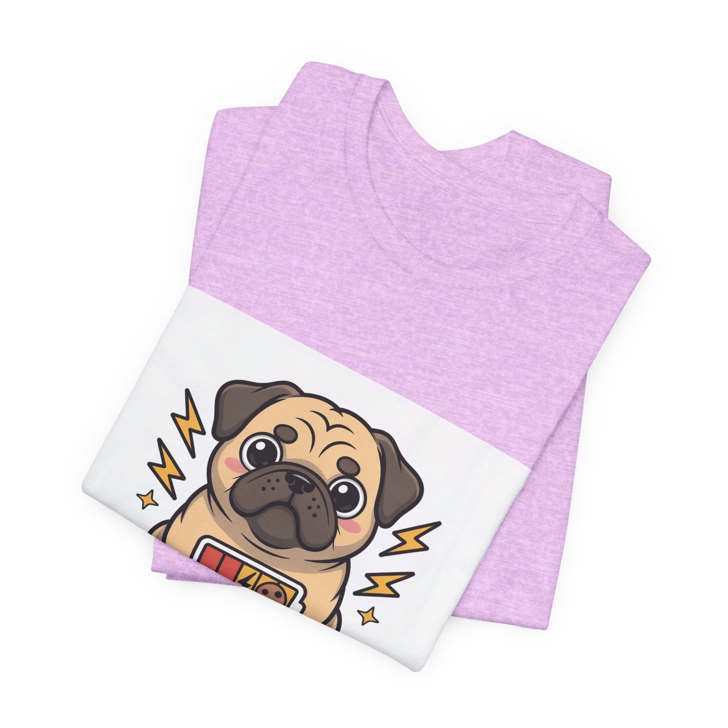 Powered By Treats - Funny Pug T-Shirt for Dog Lovers
