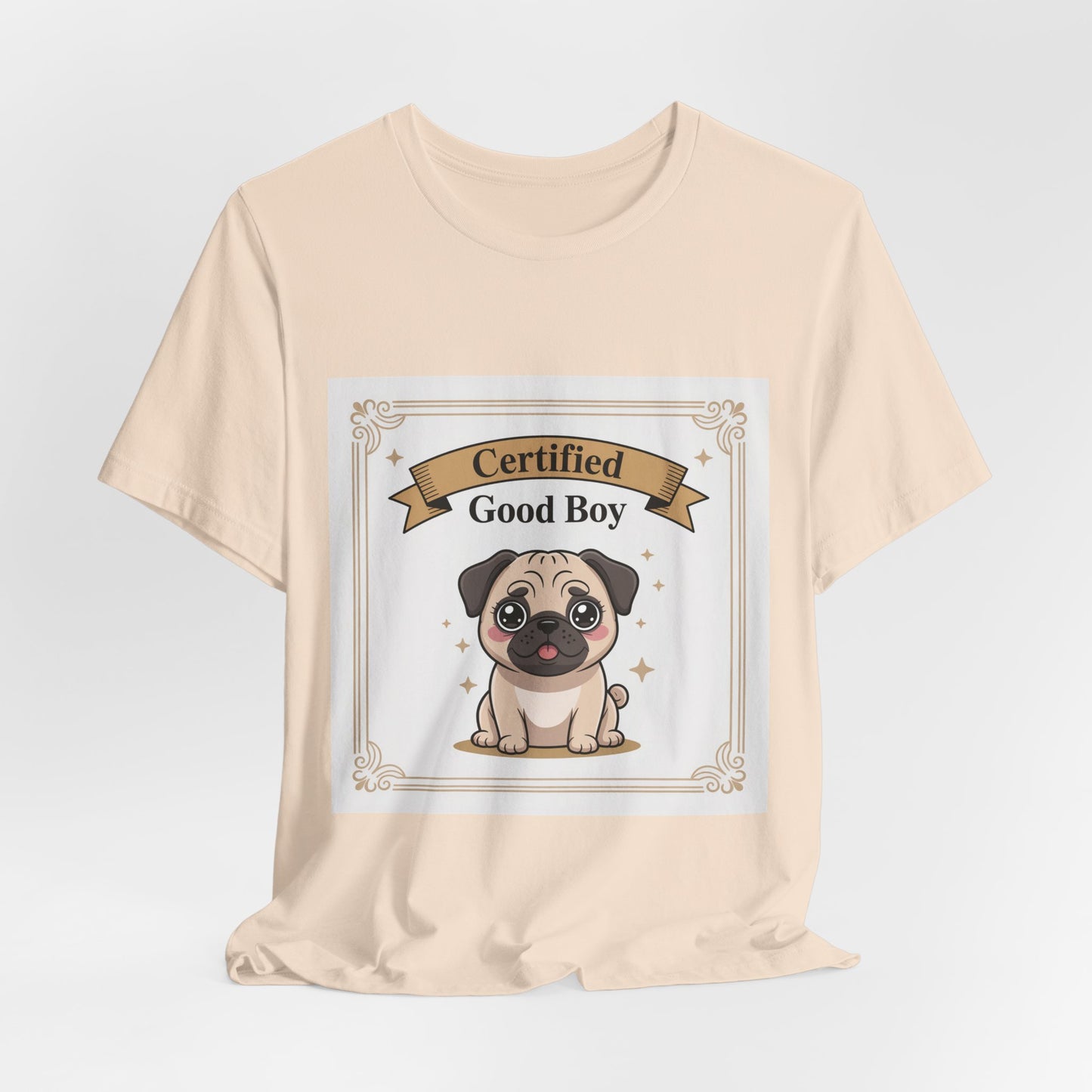 Certified Good Boy - Funny Pug T-Shirt for Dog Lovers