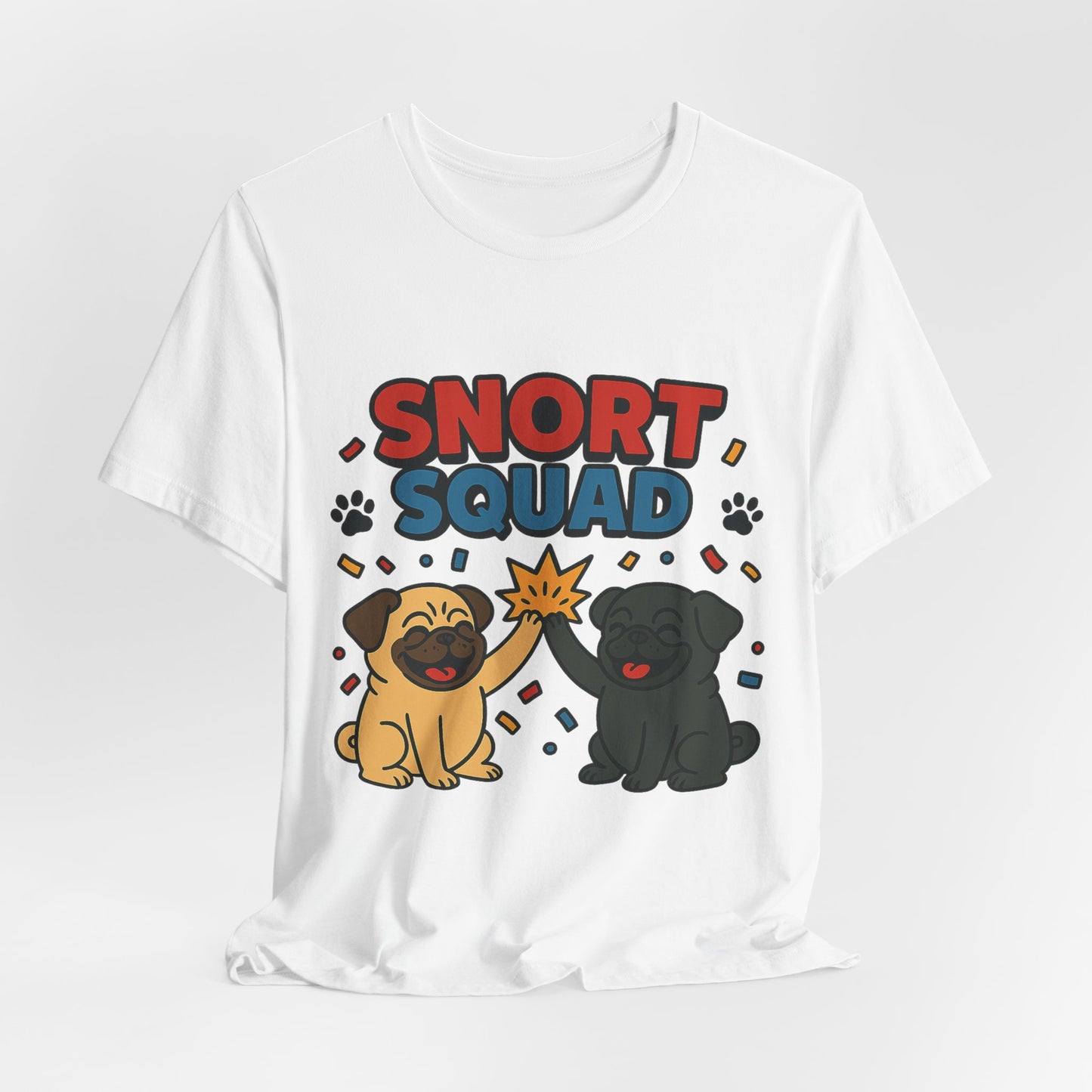 Snort Squad Pug Tee - Funny Pug T-Shirt for Dog Lovers