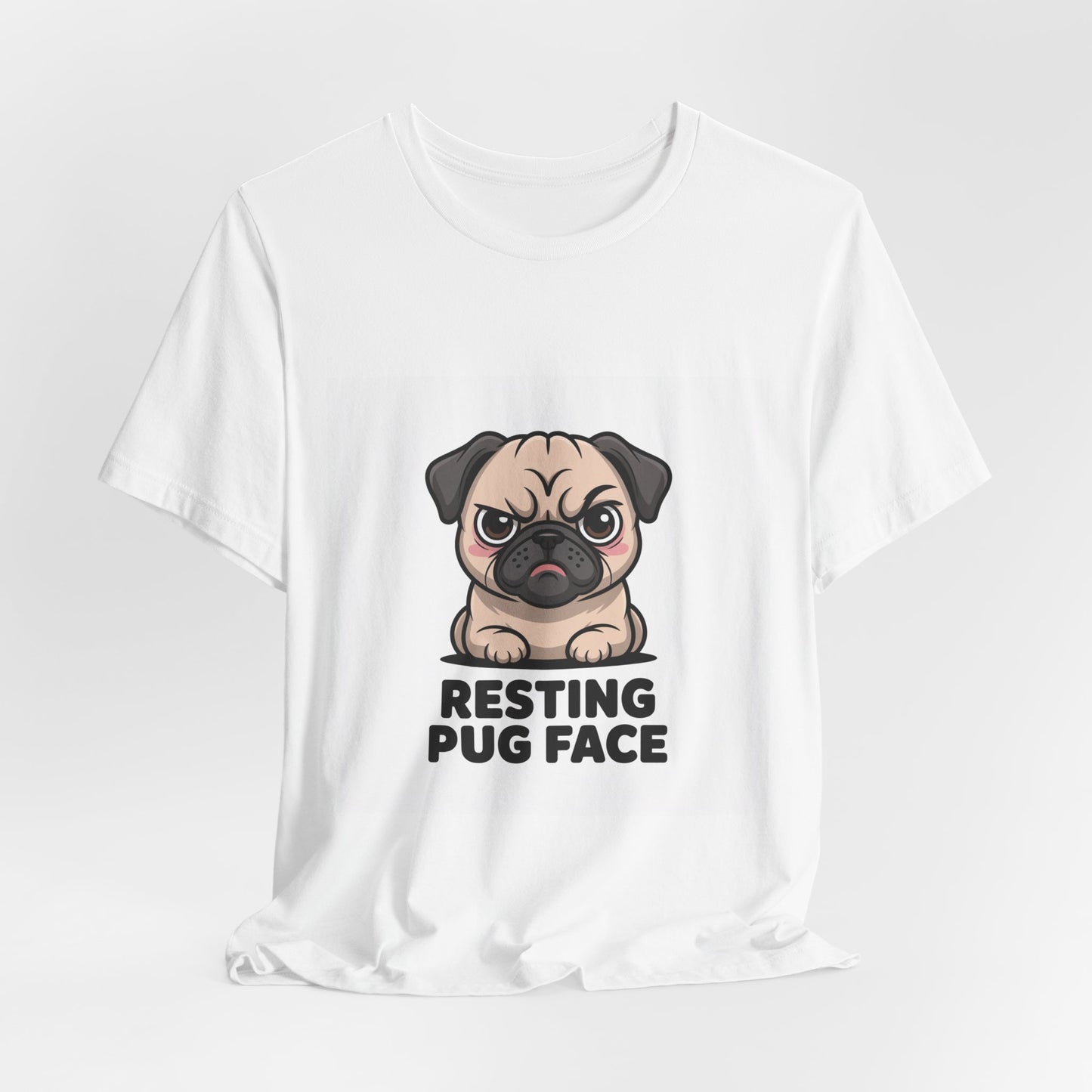Resting Pug Face - Funny Pug T-Shirt for Dog Lovers