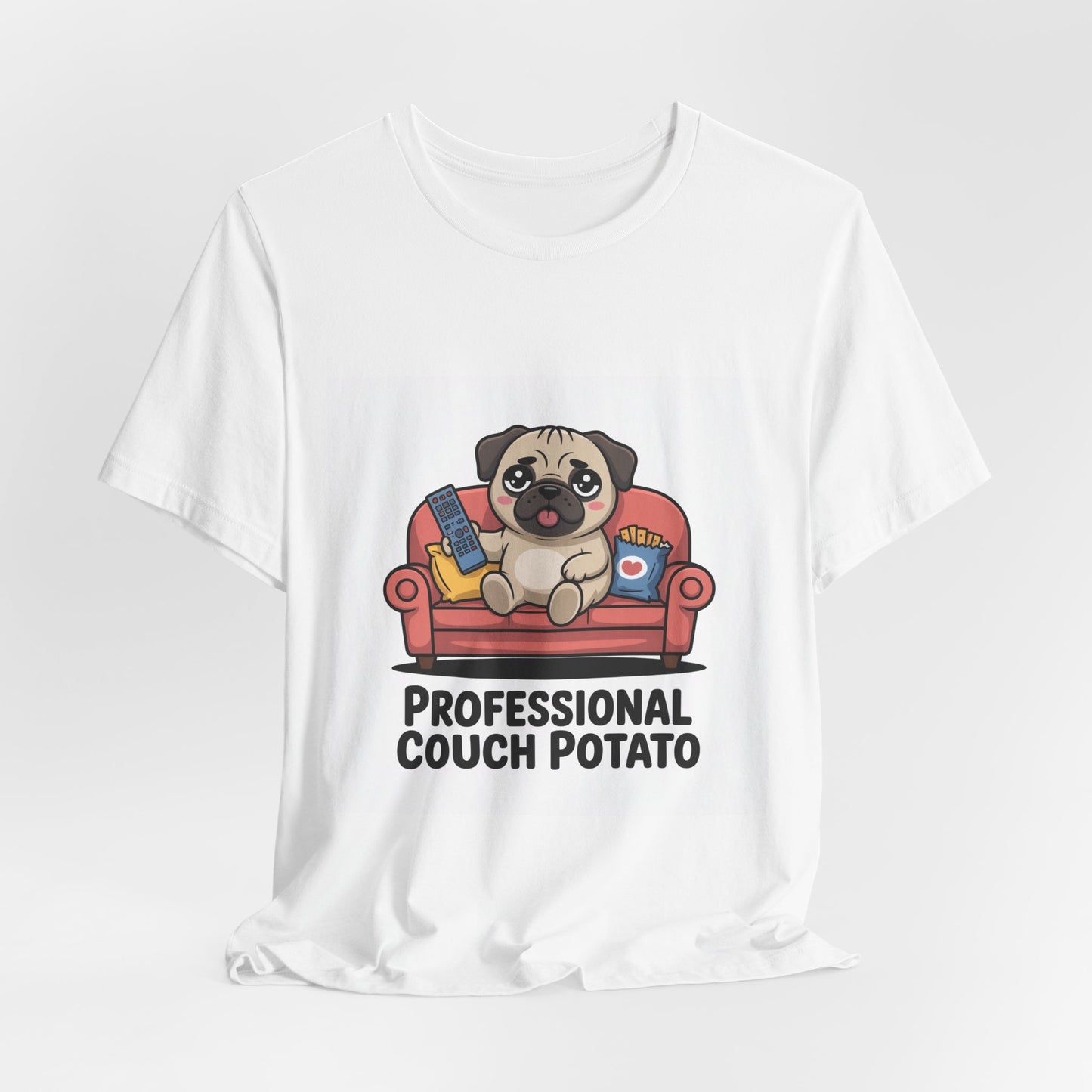 Professional Couch Potato - Funny Pug T-Shirt for Dog Lovers