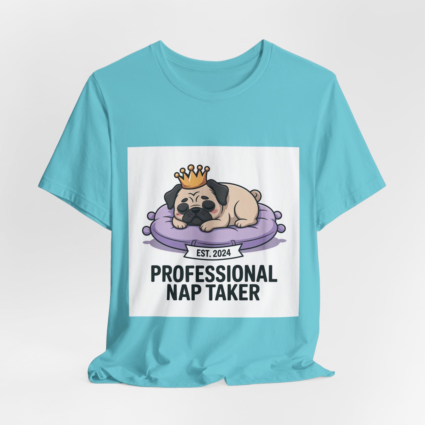 Professional Nap Taker - Funny Pug T-Shirt for Dog Lovers