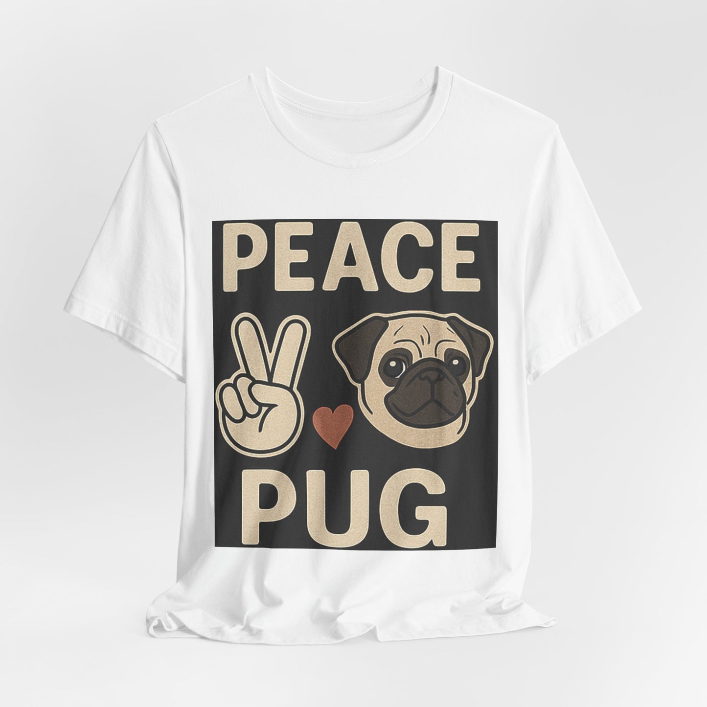 Peaceful Pug Unisex Tee - Fun Pet Lover Shirt, Dog Mom Gift, Animal Lover Apparel, Cute Pug T-Shirt, Casual Everyday Wear