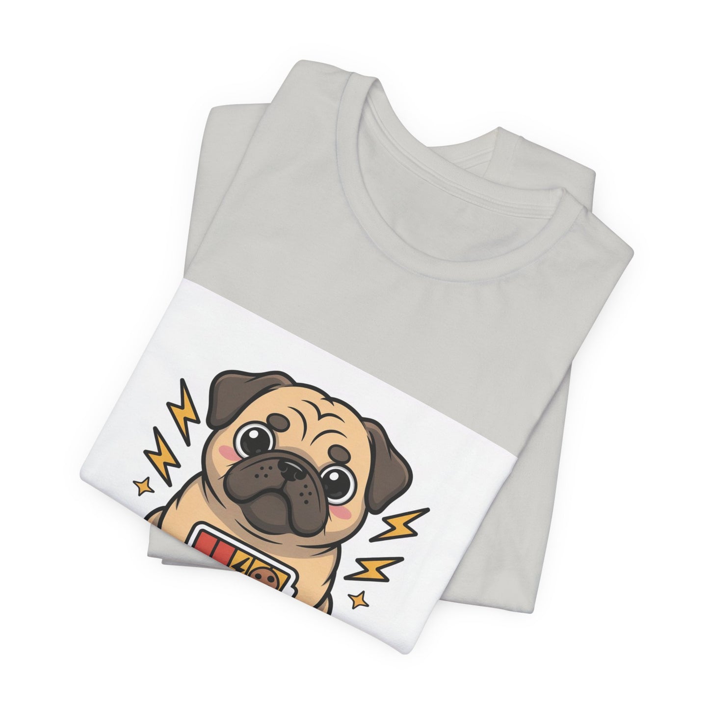 Powered By Treats - Funny Pug T-Shirt for Dog Lovers