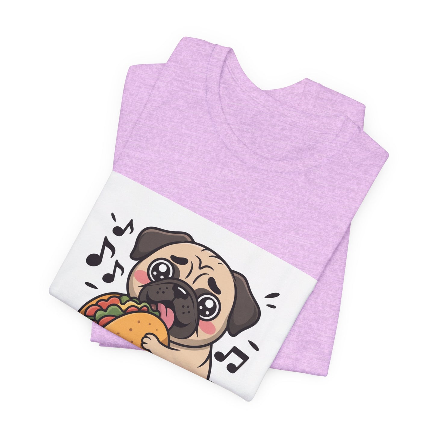 Inhale Tacos Exhale Snorts - Funny Pug T-Shirt for Dog Lovers