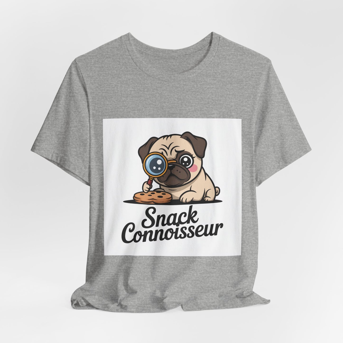 Snack Connoisseur - Funny Pug T-Shirt for Dog Lovers